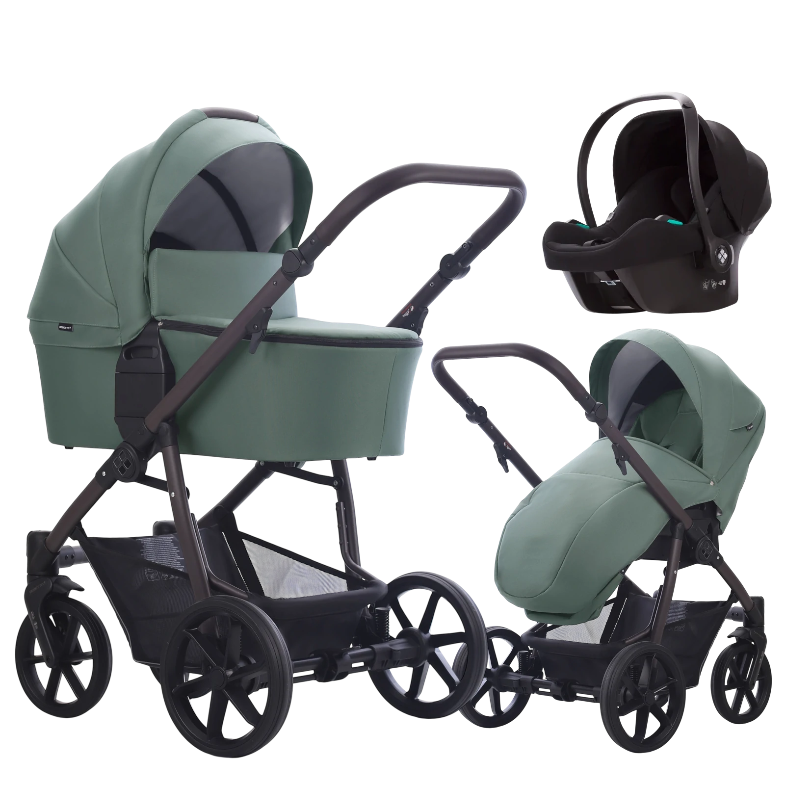 Bebetto Vulcano + Bebetto Cosmo 2.0 +GRATIS - 3w1 | 09 Brown