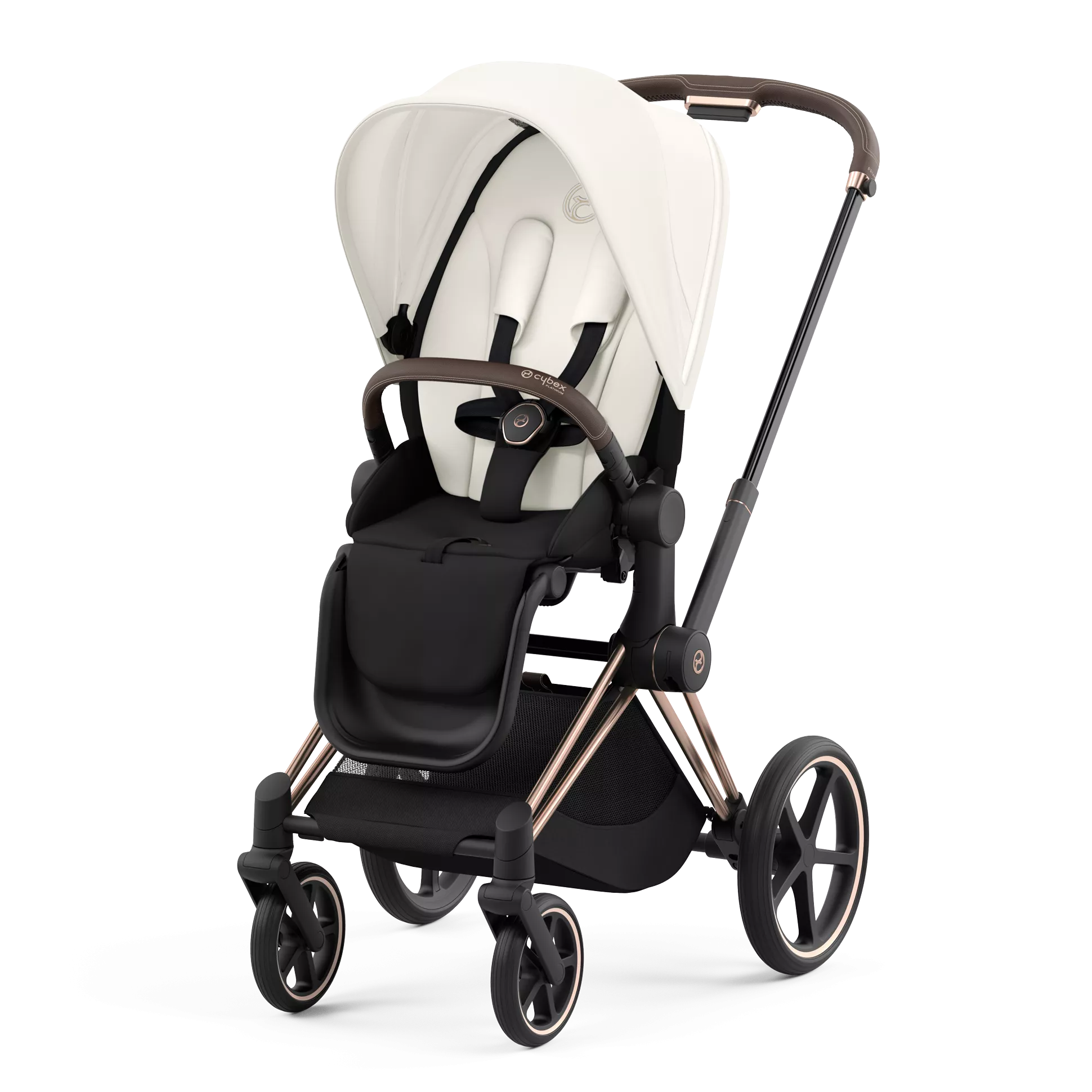 Cybex Priam 4.0 | Off White (Rosegold Frame)