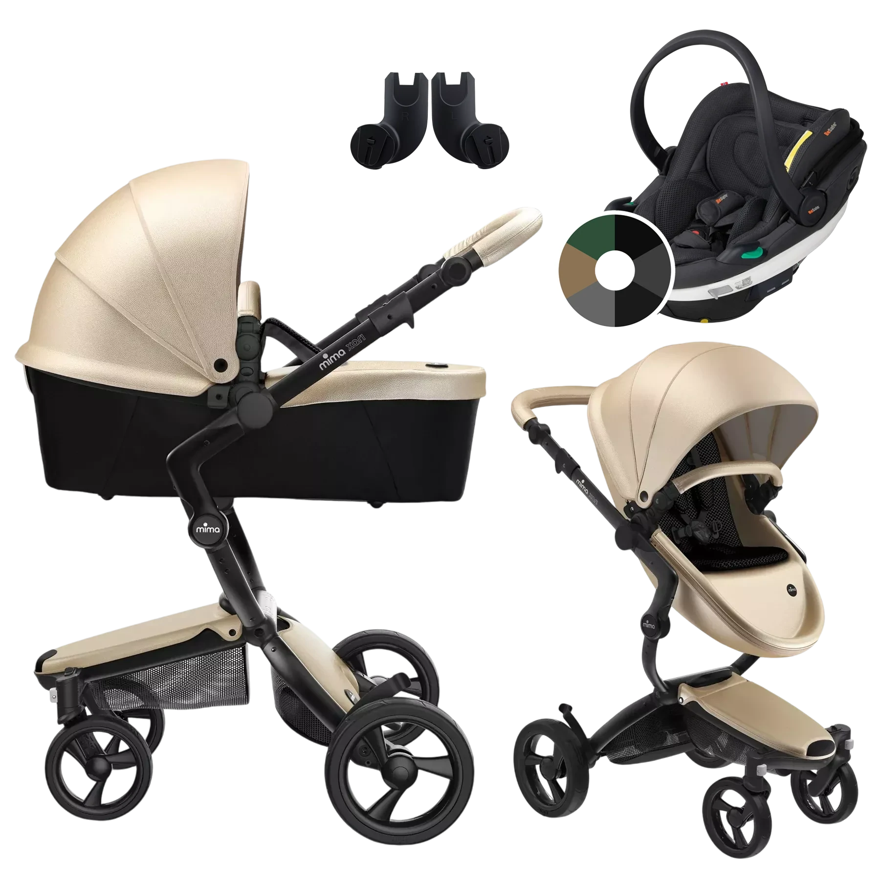 Mima Xari 4G + BeSafe Go Beyond +GRATIS - 3w1 | Black-Champagne-Black