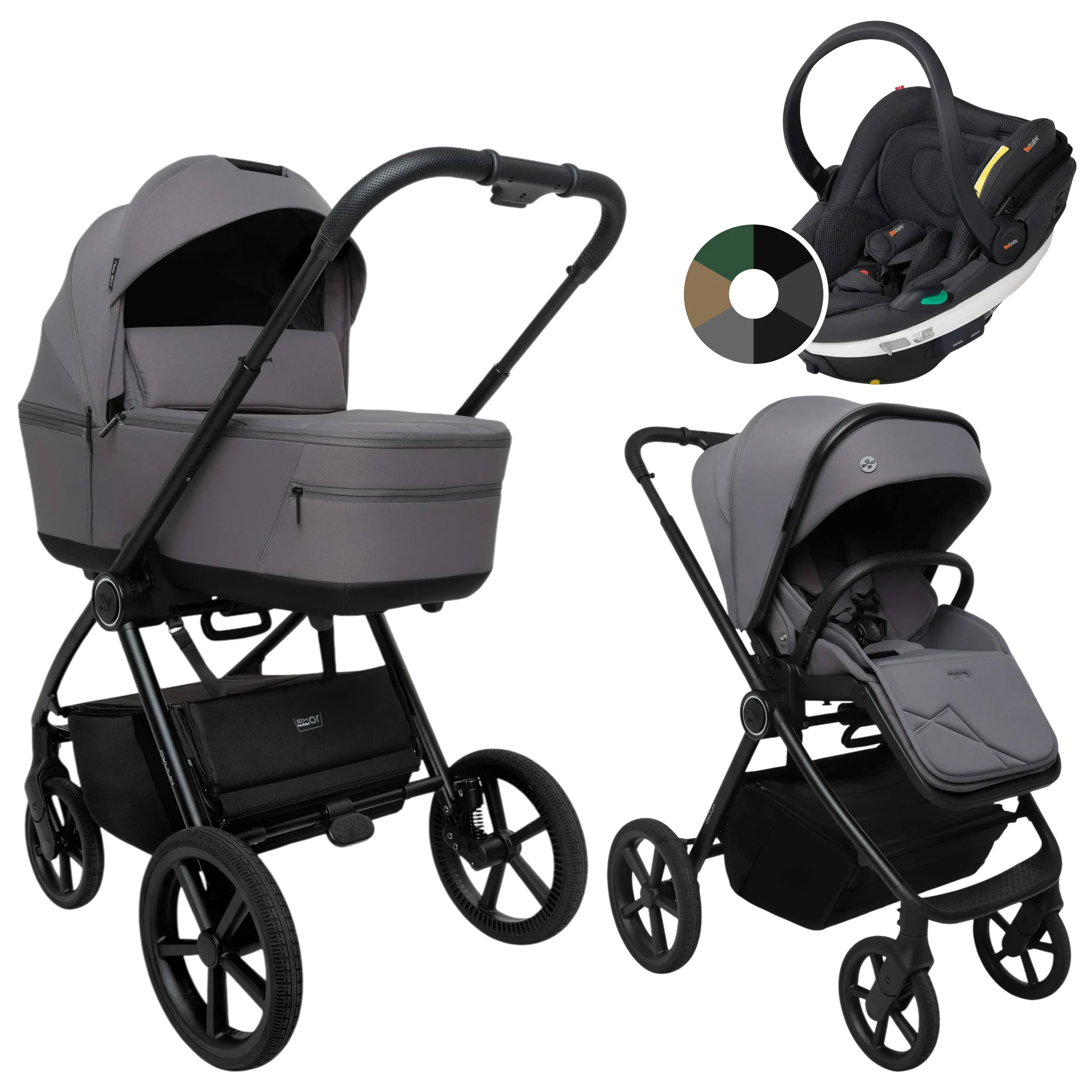 Muuvo One + BeSafe Go Beyond +GRATIS - 3w1 | Gris