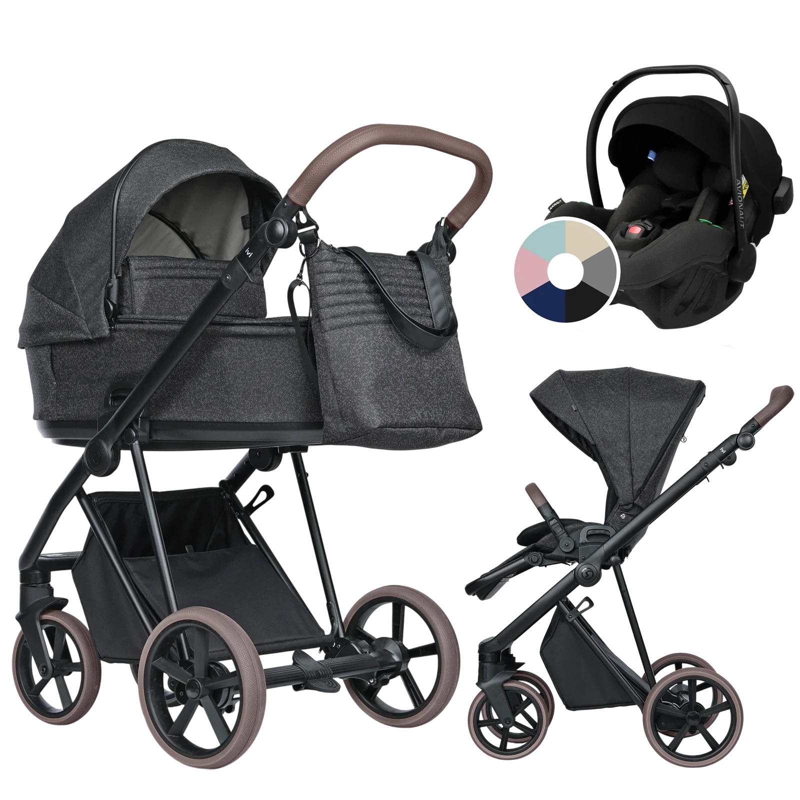 Roan Ivi 2.0 Vintage + Avionaut Pixel Pro 2.0 C +GRATIS - 3w1 | Pixel Dark