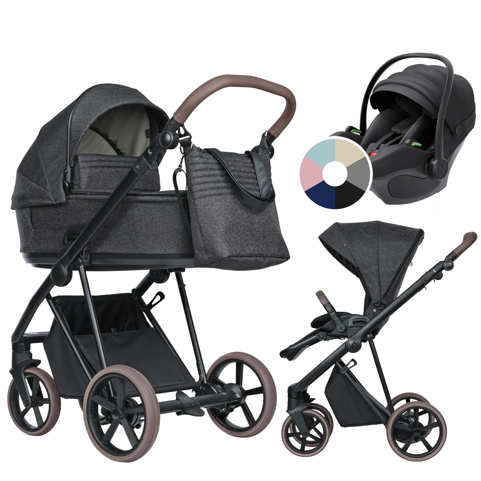 Roan Ivi 2.0 Vintage + Avionaut Pixel 3 + GRATIS - 3w1 | Pixel Dark