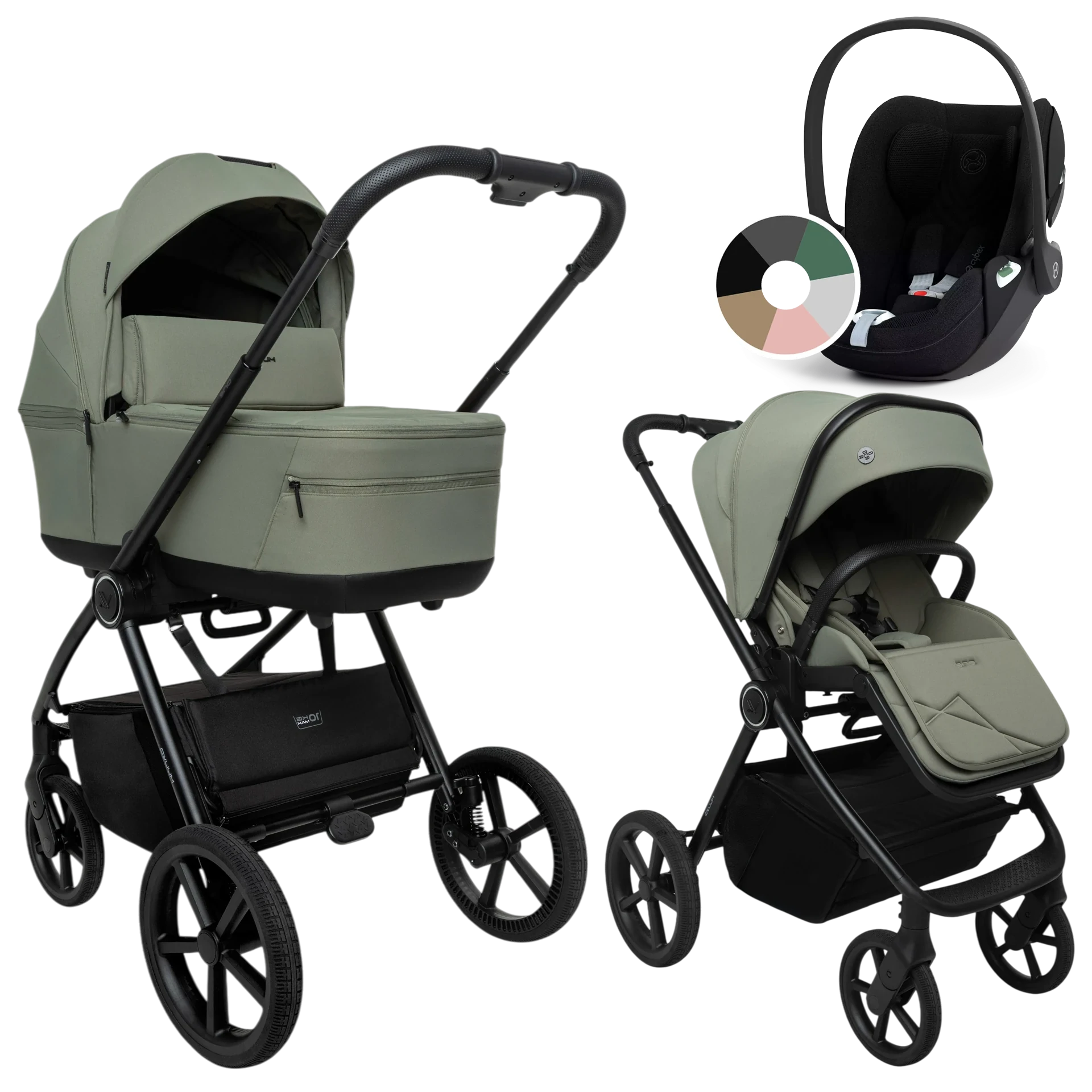 Muuvo One + Cybex Cloud T i-Size +GRATIS - 3w1 | Olive