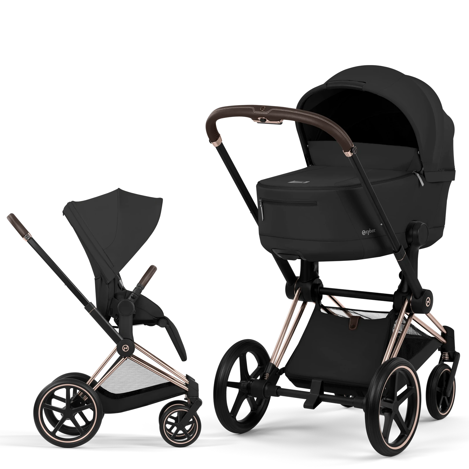 Cybex Priam 5.0 - wózek 2w1 | Sepia Black - Rosegold (Comfort)