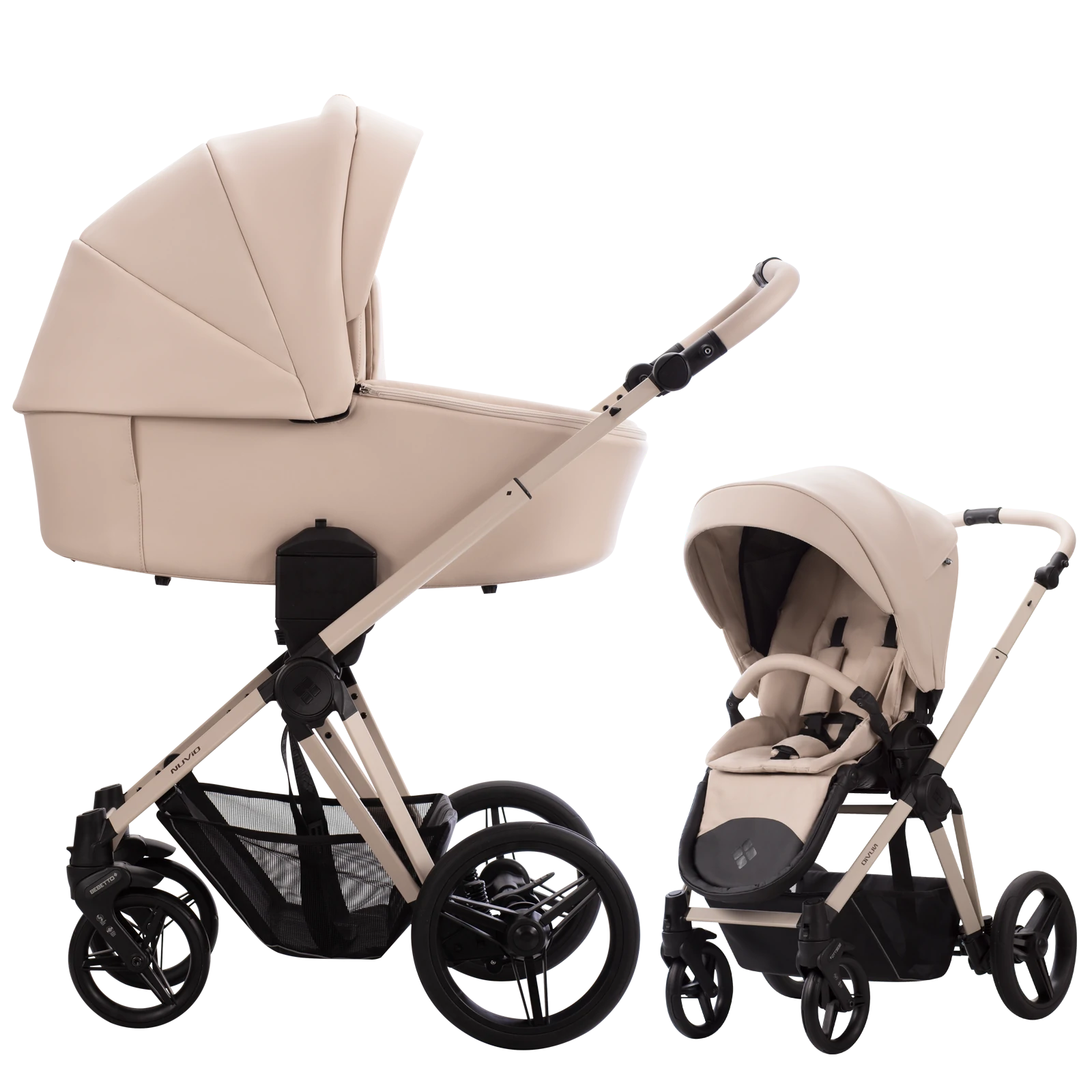 Bebetto Nuvio - wózek 2w1 | Pro 02 Cream