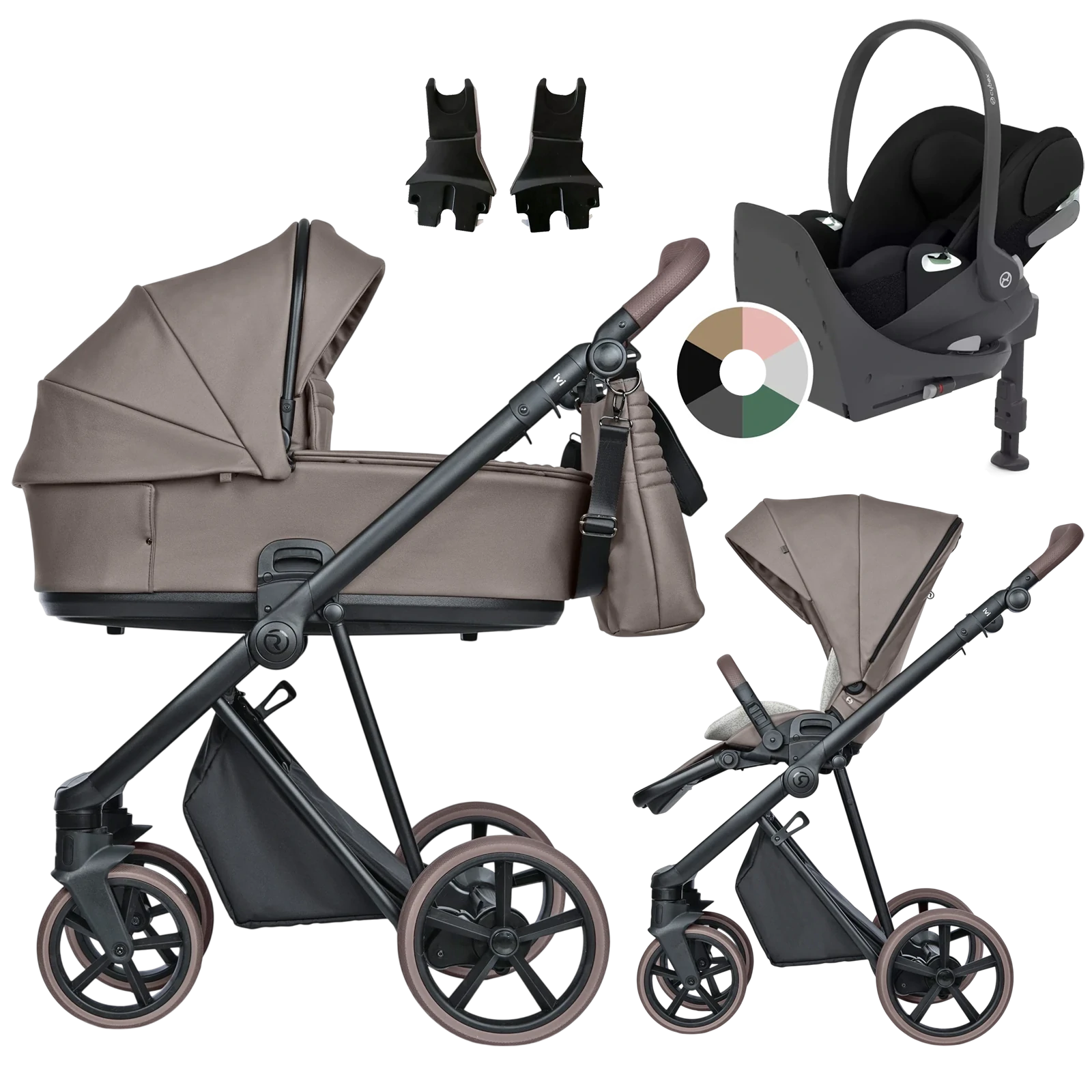 Roan Ivi 2.0 Vintage + Cybex Cloud T + baza T + GRATIS - 4w1 | Raisin Rum