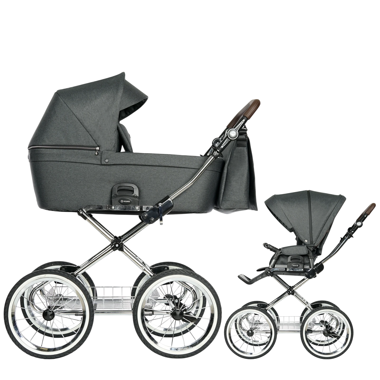 Roan Coss Classic + GRATIS - wózek 2w1 | Bottle Green