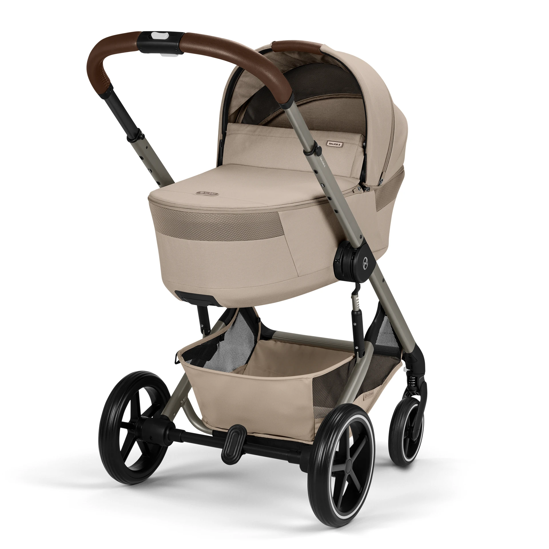 Cybex Balios S Lux Fold - 2w1 ze składaną gondolą | Almond Beige