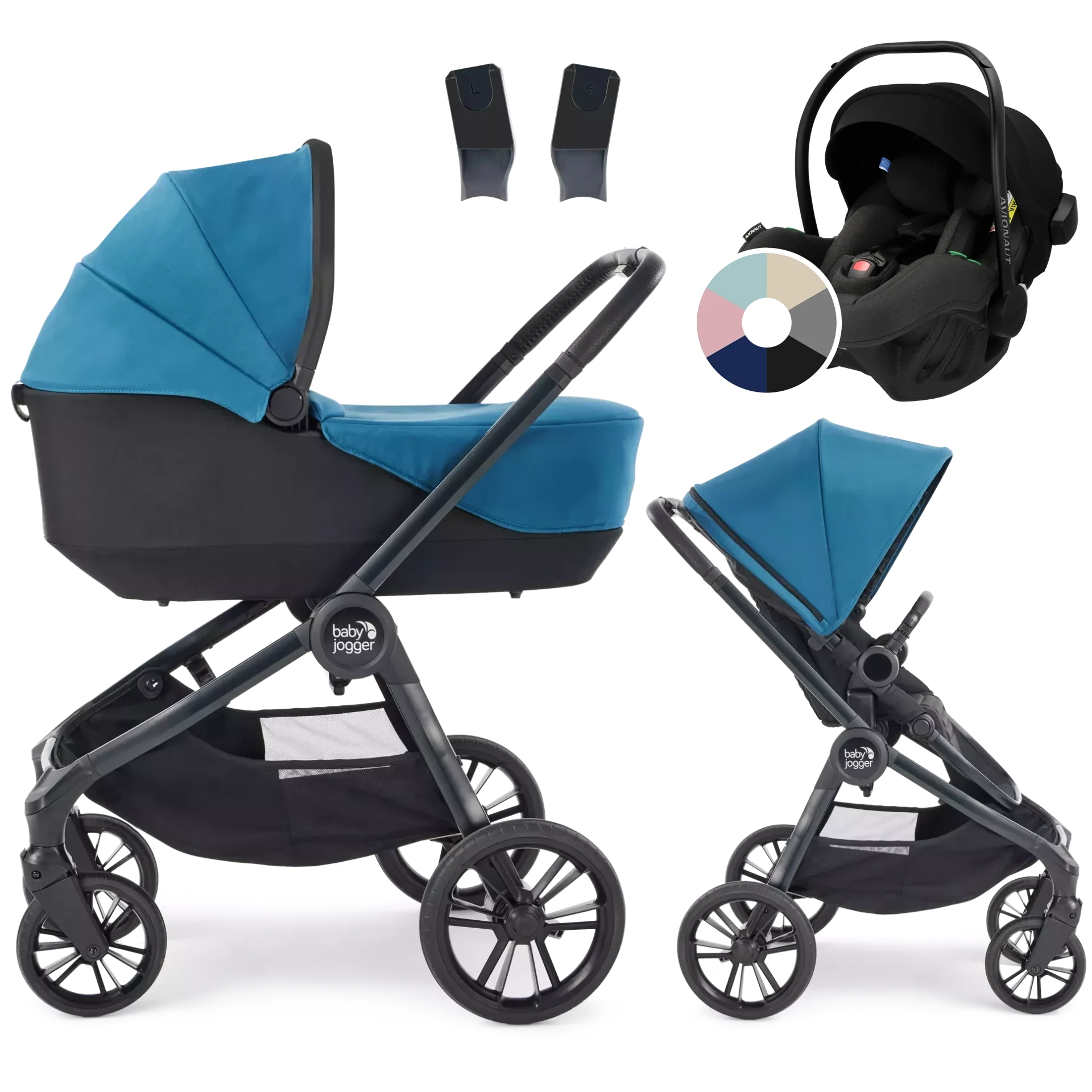 Baby Jogger City Sights + Avionaut Pixel Pro 2.0 C +GRATIS - 3w1 | Deep Teal