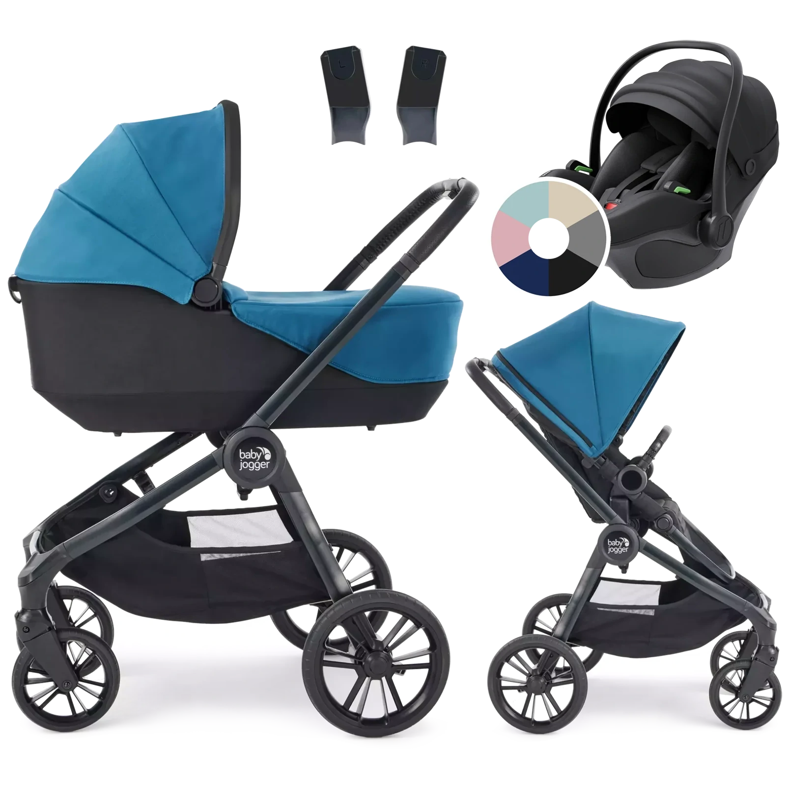 Baby Jogger City Sights + Avionaut Pixel 3 + GRATIS - 3w1 | Deep Teal