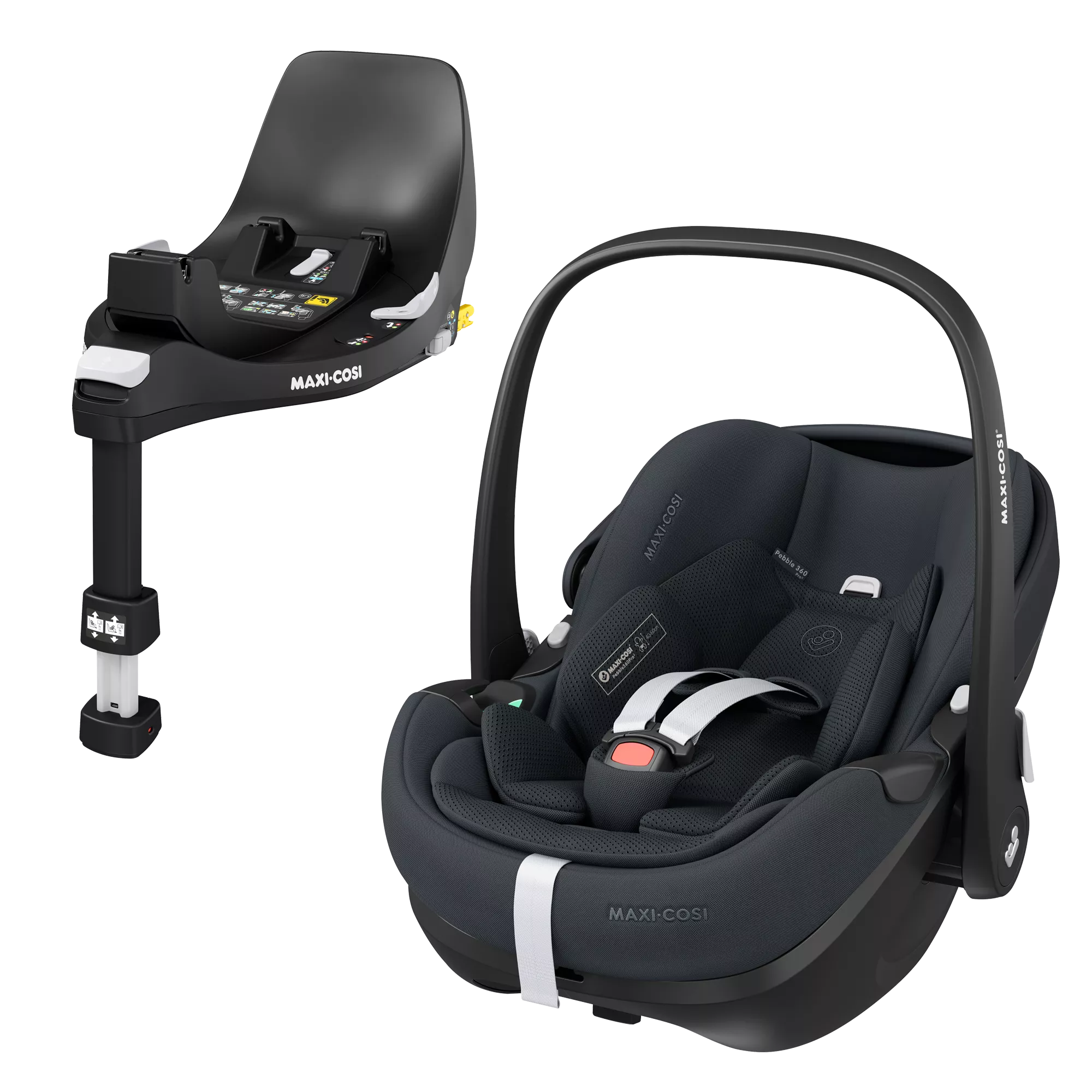 Maxi-Cosi Pebble 360 Pro2 + baza FamilyFix 360 Pro | Essential Graphite