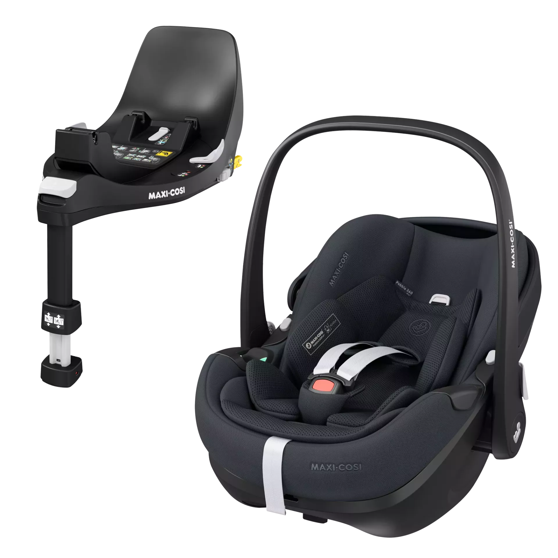 Maxi-Cosi Pebble 360 Pro2 + baza FamilyFix 360 Pro | Essential Graphite