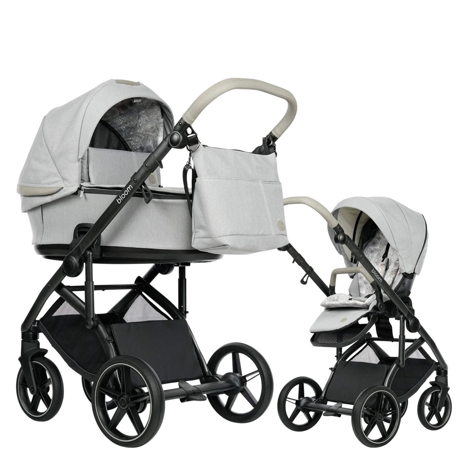 Roan Bloom 2.0 + GRATIS - wózek 2w1 | Nature Grey