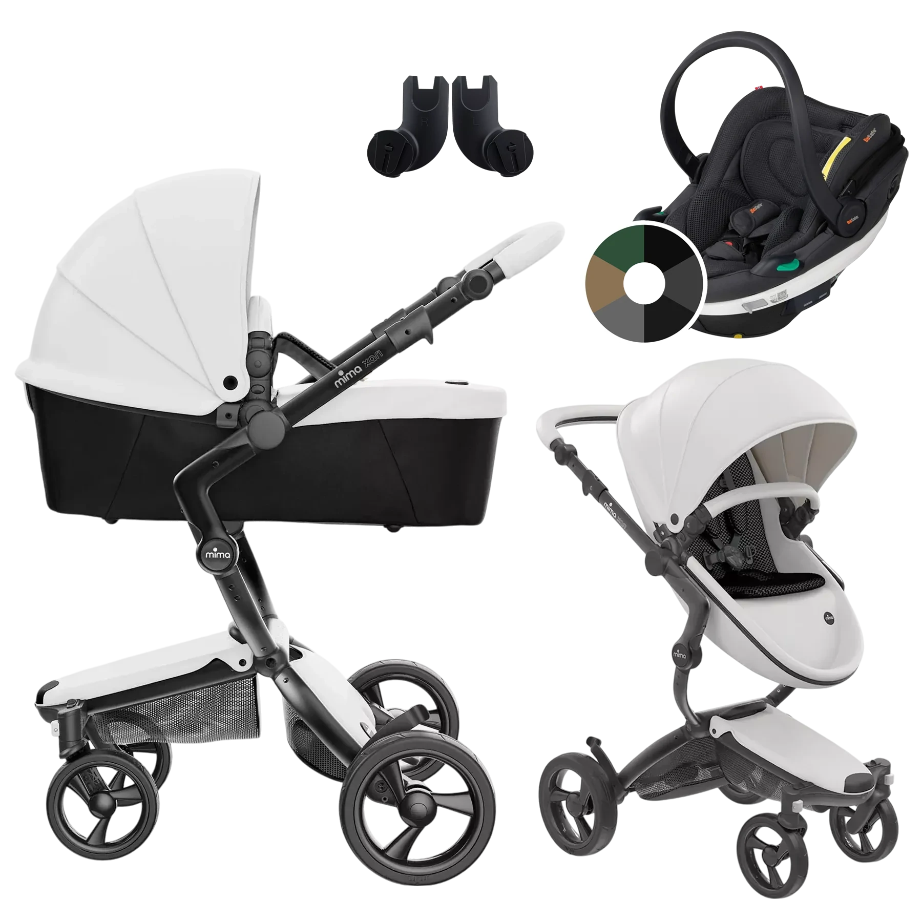 Mima Xari 4G + BeSafe Go Beyond +GRATIS - 3w1 | Black-Snow White-Black