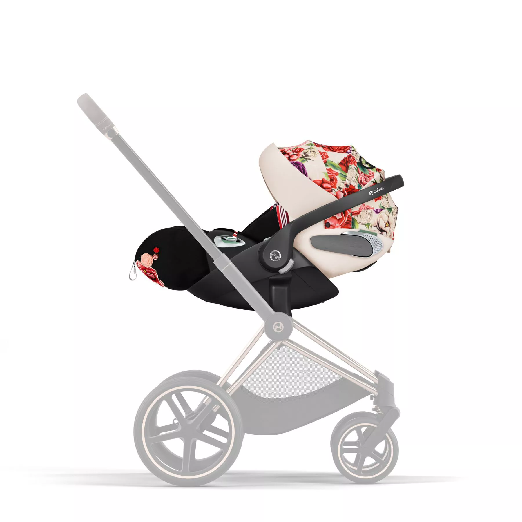 Cybex Cloud T i-Size+baza Cybex Base T | Spring Blossom Light - Fashion Collection