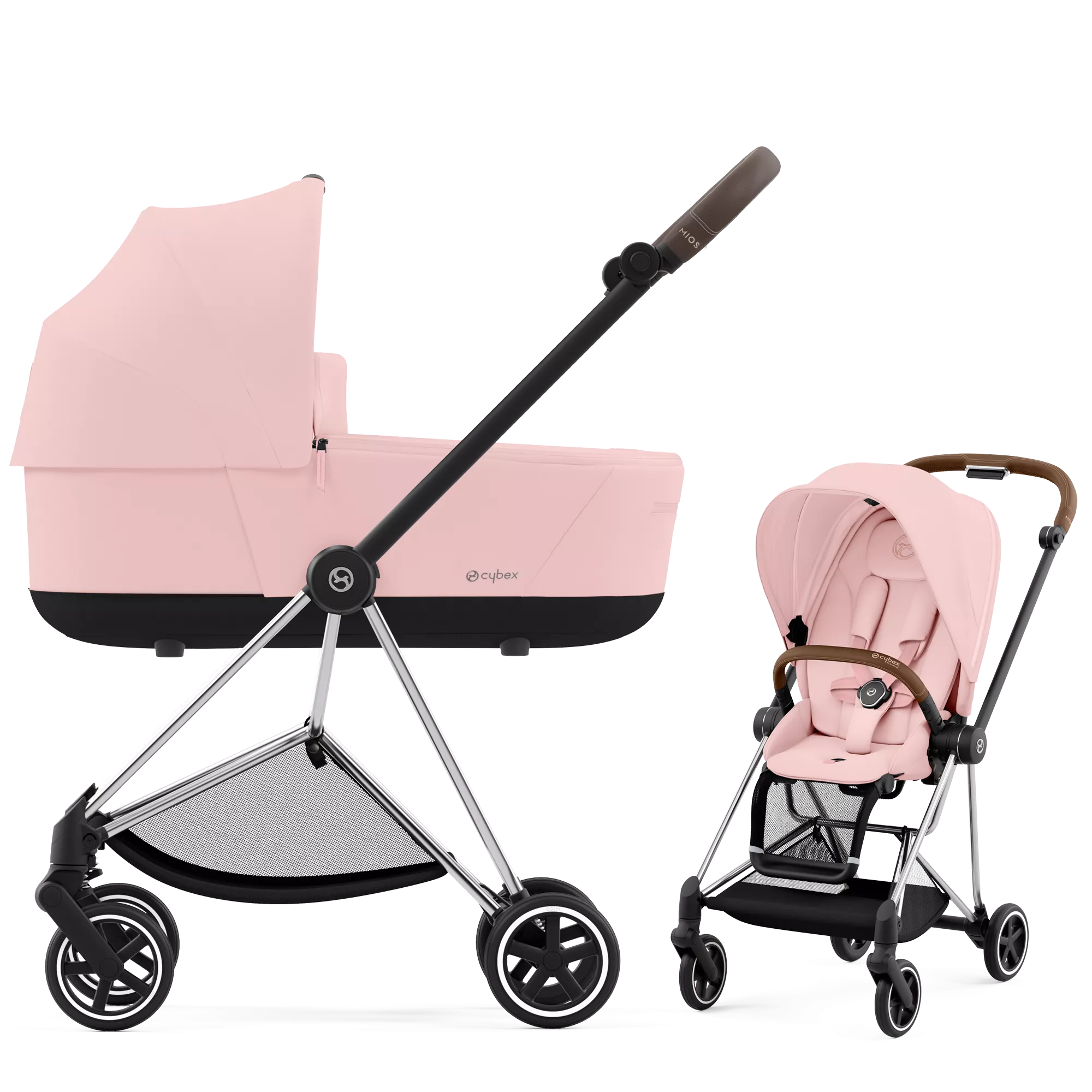 Cybex Mios 3.0 - 2w1 | Peach Pink (Chrome Brown Frame)