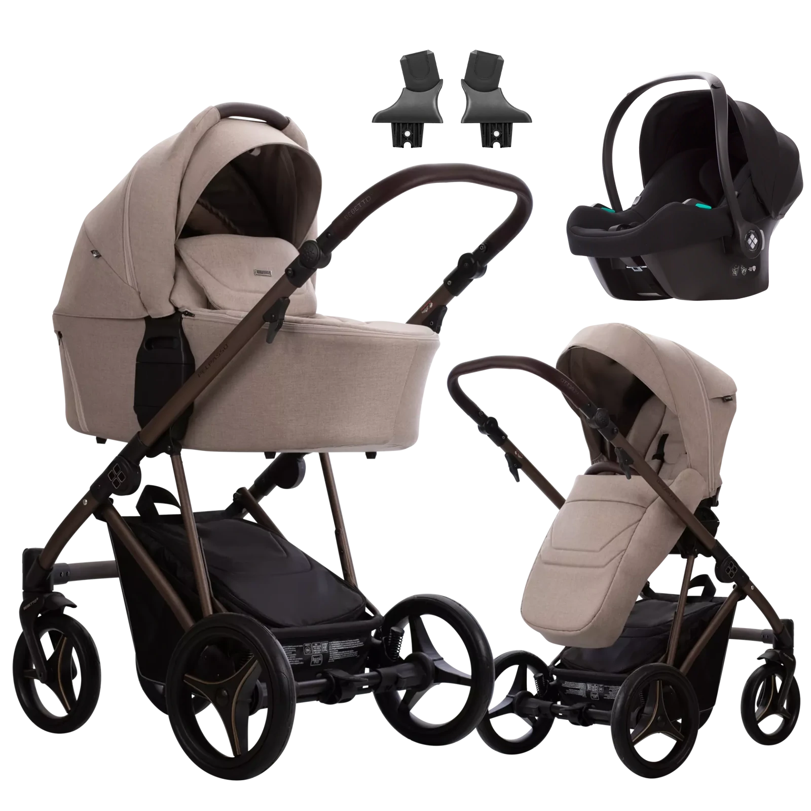 Bebetto Pelpasso + Bebetto Cosmo 2.0 +GRATIS - 3w1 | 01 Choco