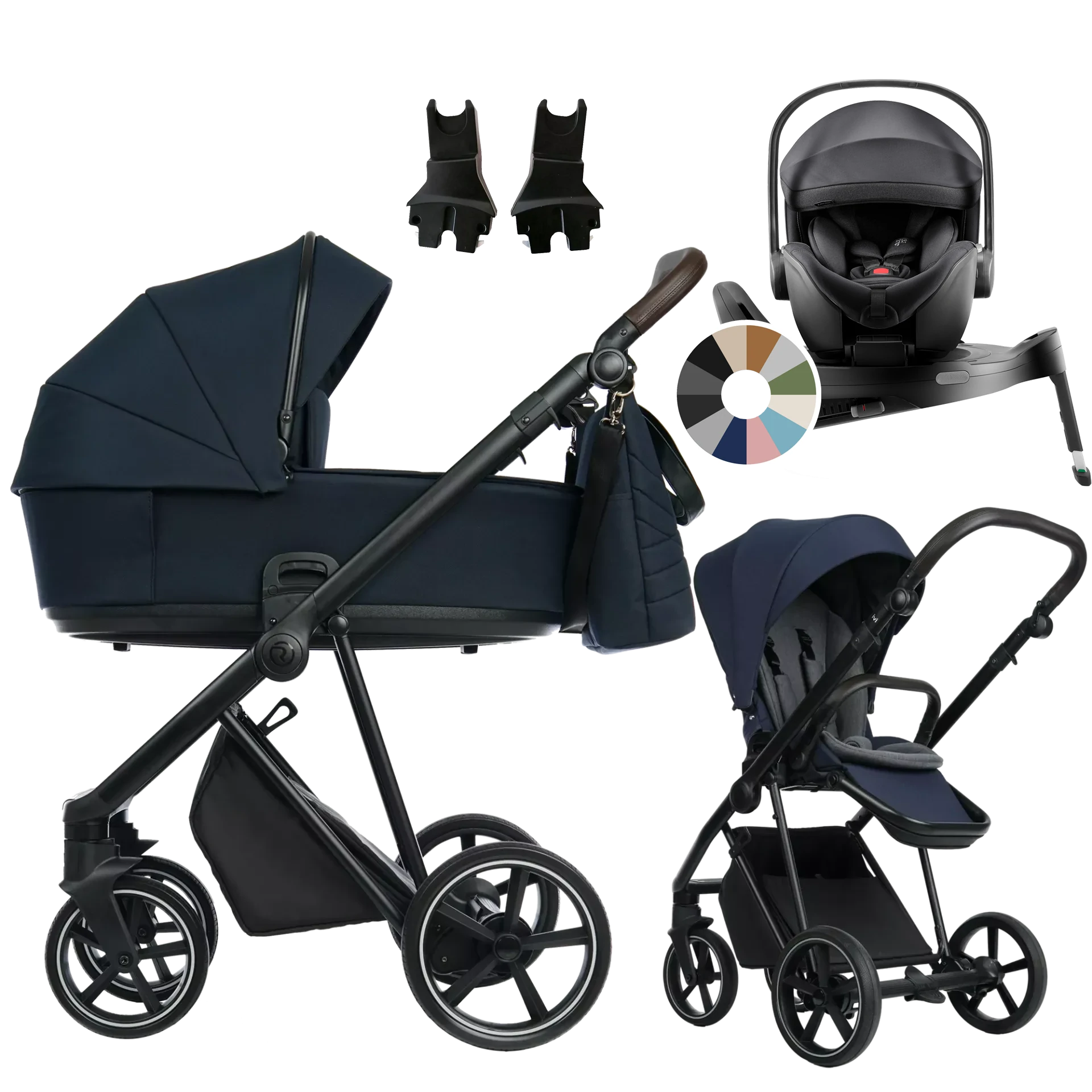 Roan Ivi 2.0 + Britax Römer Baby-Safe Pro + baza Vario 5Z +GRATIS - 4w1 | Mystic Blue