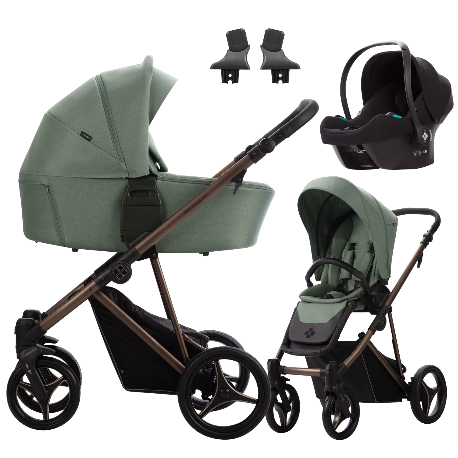 Bebetto Pelpasso + Bebetto Cosmo 2.0 +GRATIS - 3w1 | 05 Choco