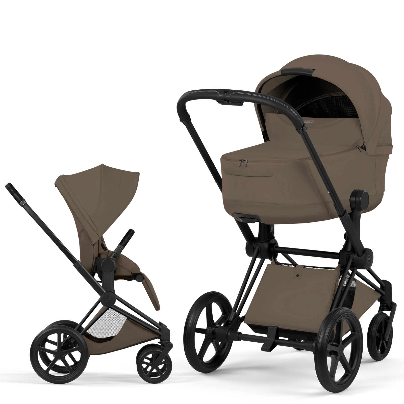 Cybex Priam 5.0 - wózek 2w1 | Coconut Brown - Matt Black (Style)