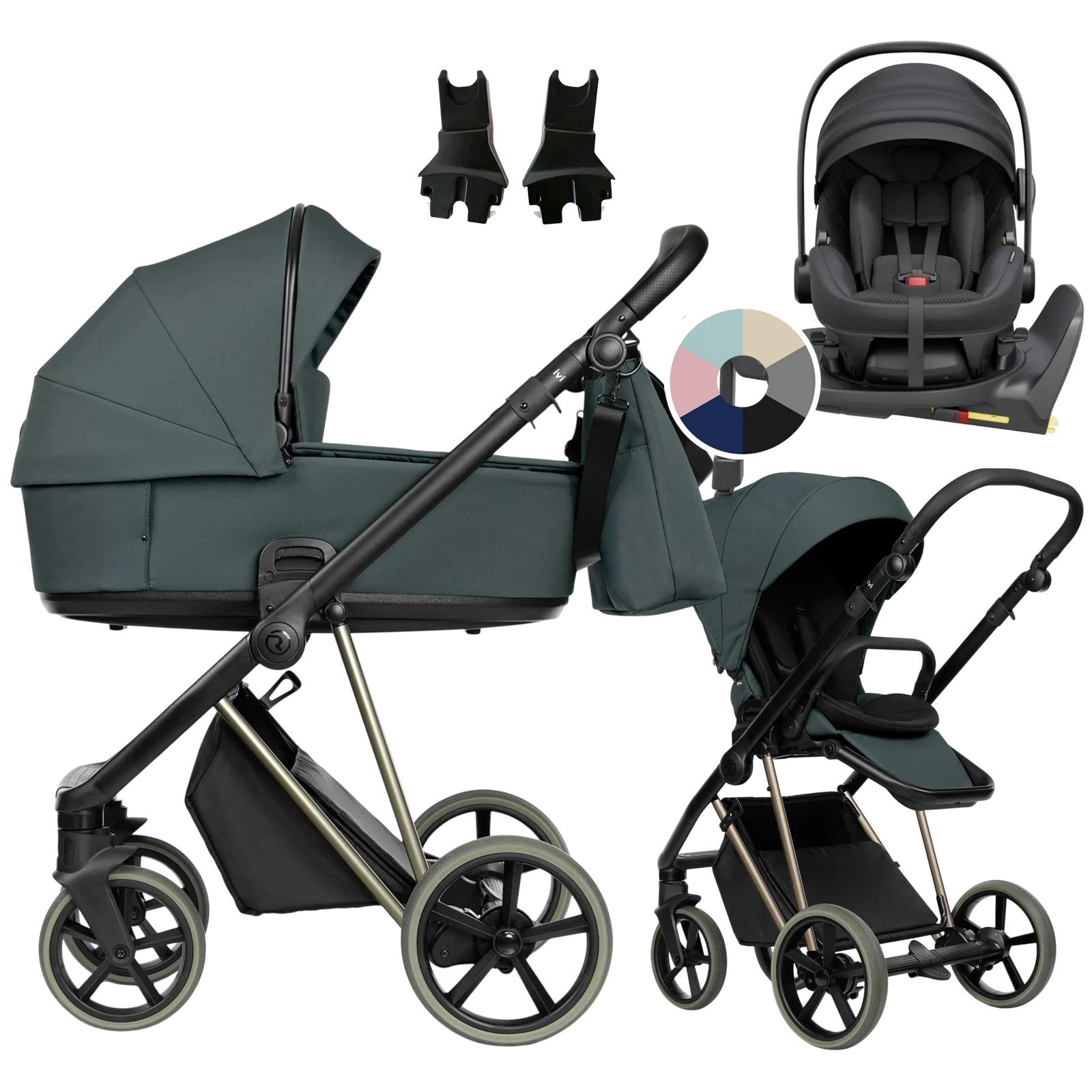 Roan Ivi 2.0 Vintage + Avionaut Pixel 3 + baza IQ Orbit + GRATIS - 4w1 | Himalayan Green