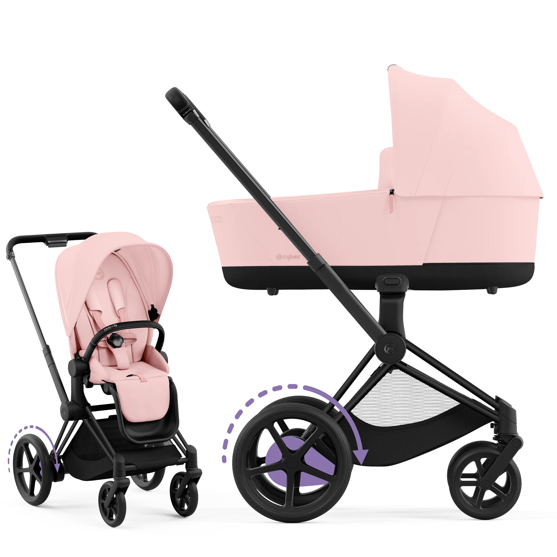 Peach Pink (Matt Black Frame)