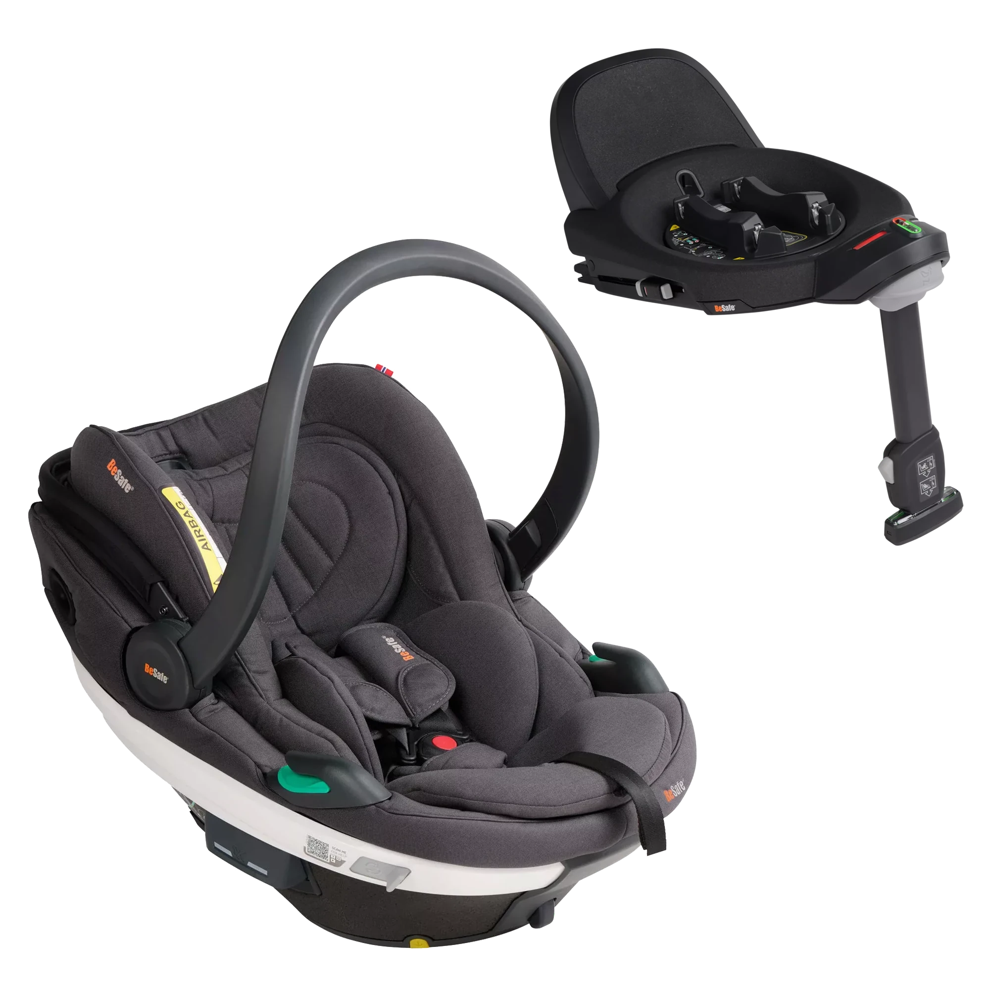 BeSafe Go Beyond + baza Beyond | Dark Grey Melange