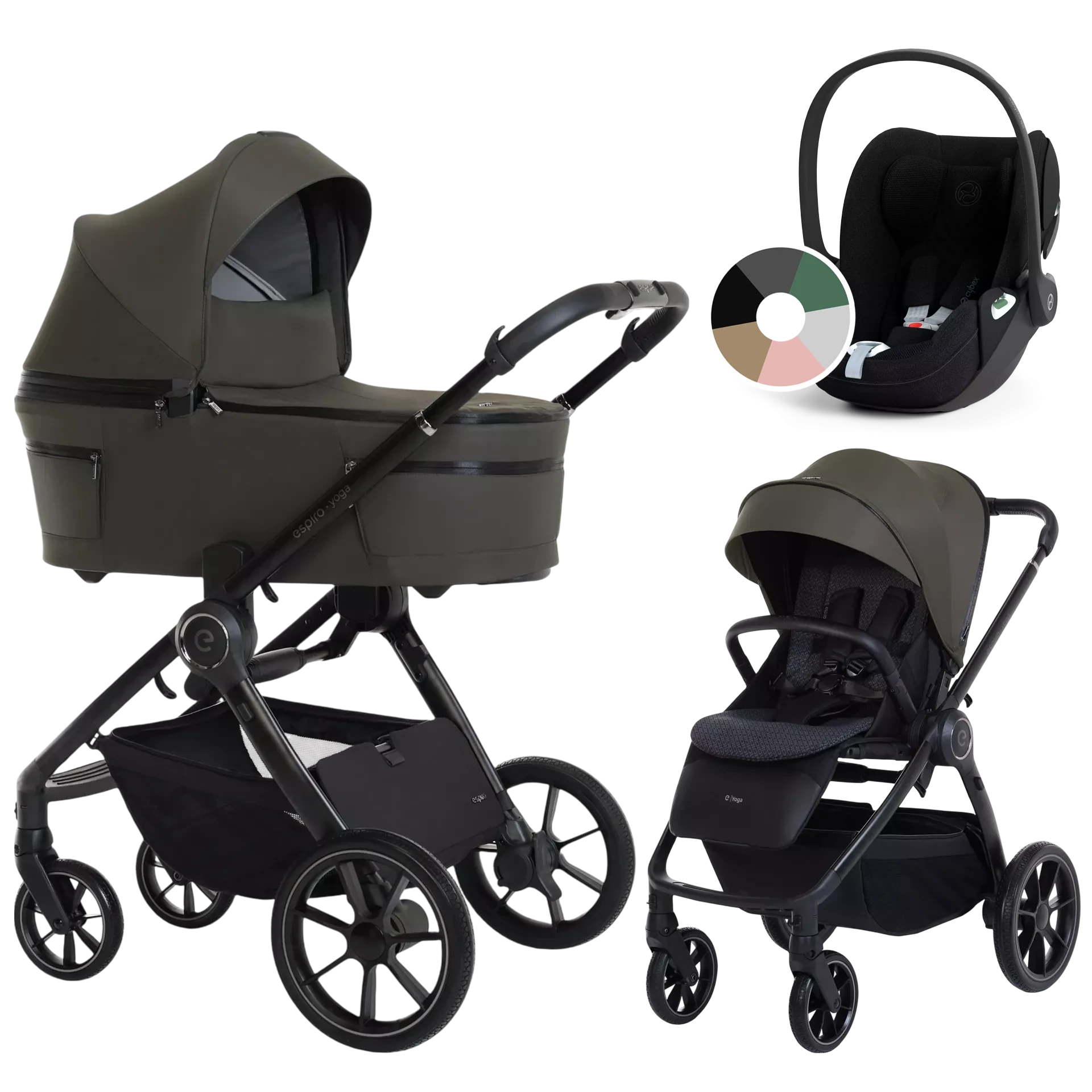 Espiro Yoga 2025 + Cybex Cloud T i-Size - wózek 3w1 | 114 Life Balance