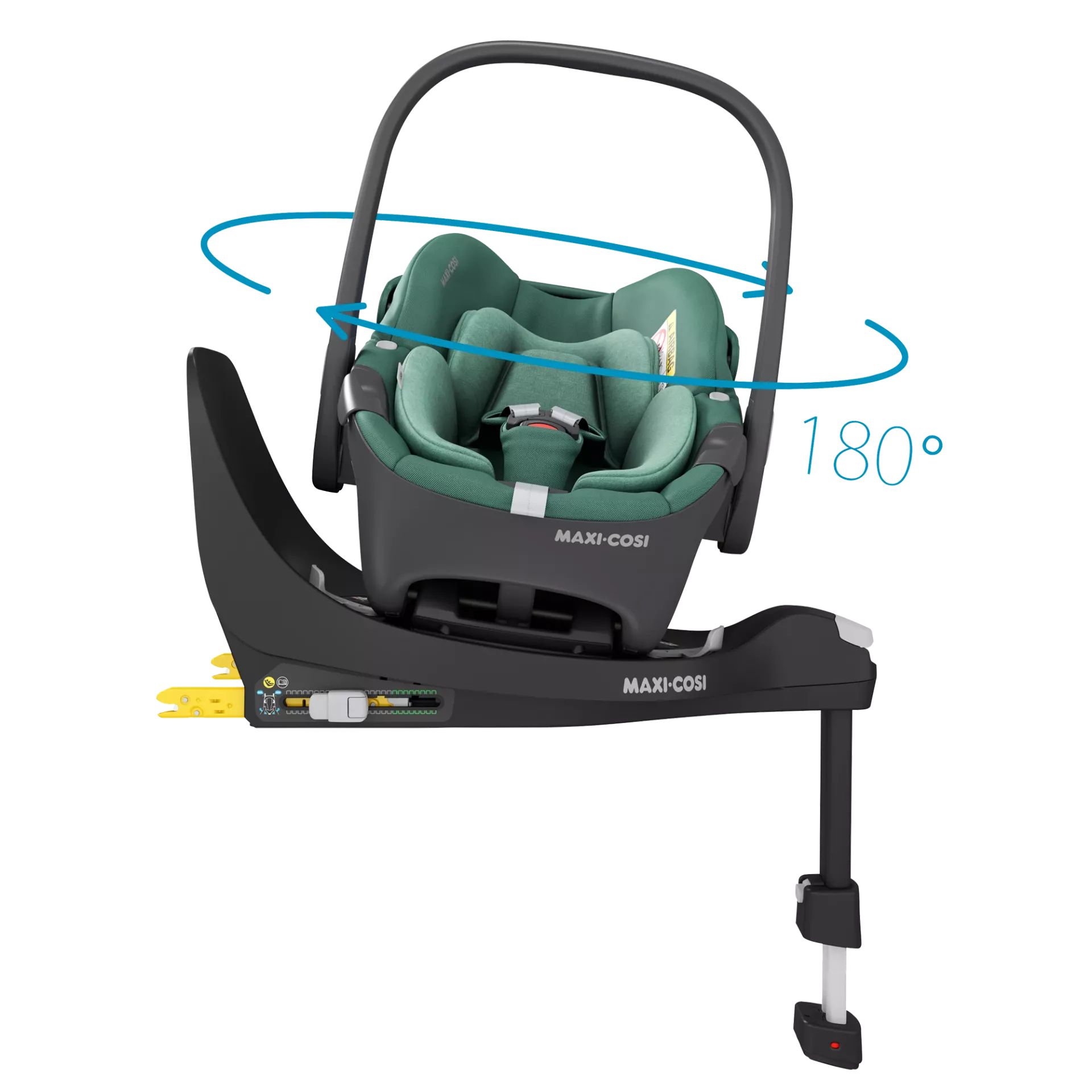 Maxi-Cosi Pebble 360 + baza FamilyFix 360 | Essential Green