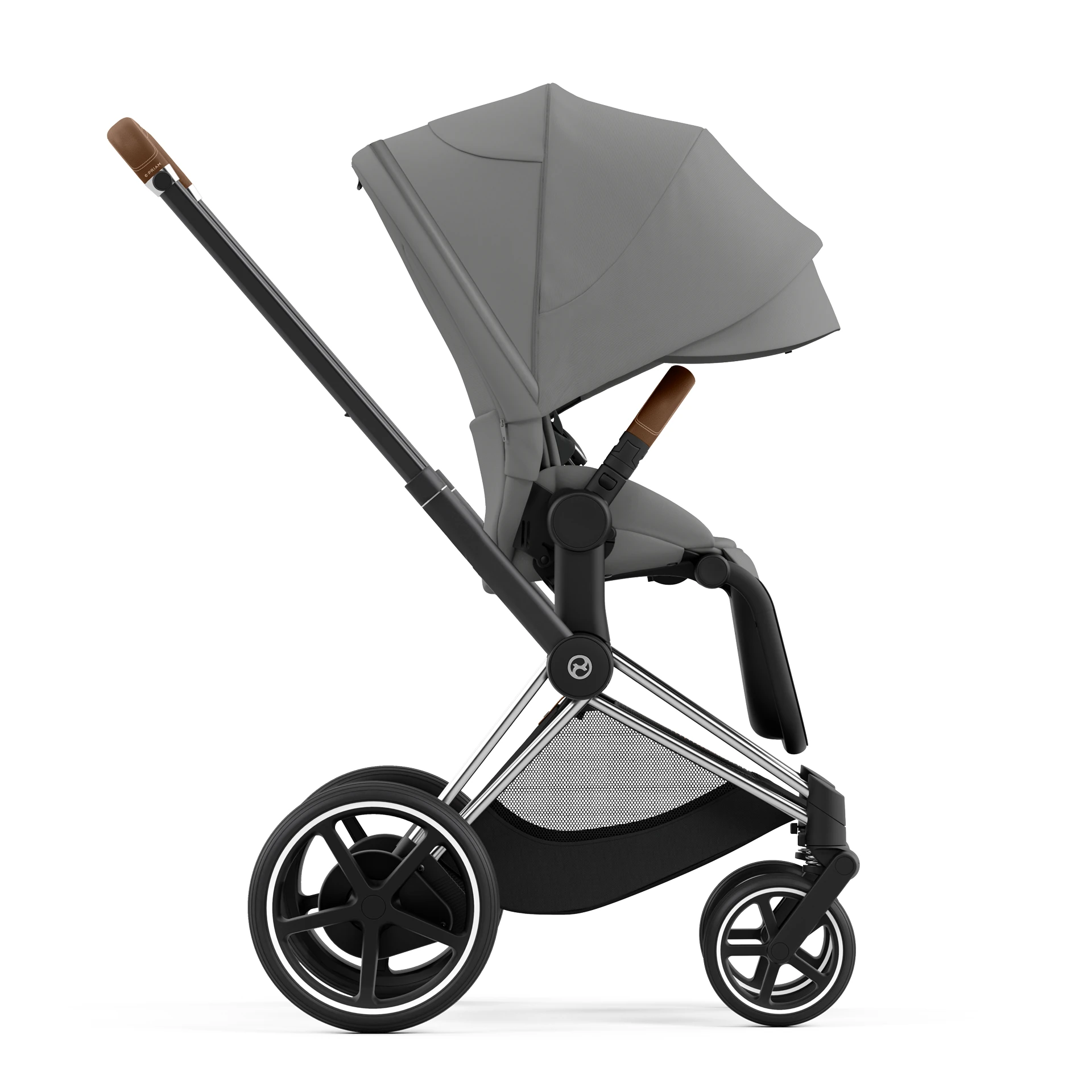 Cybex e-Priam 4.0 - 2w1 | Mirage Grey (Chrome Brown Frame) Cybex e-Priam 4.0 - 2w1 | Mirage Grey (Chrome Brown Frame)