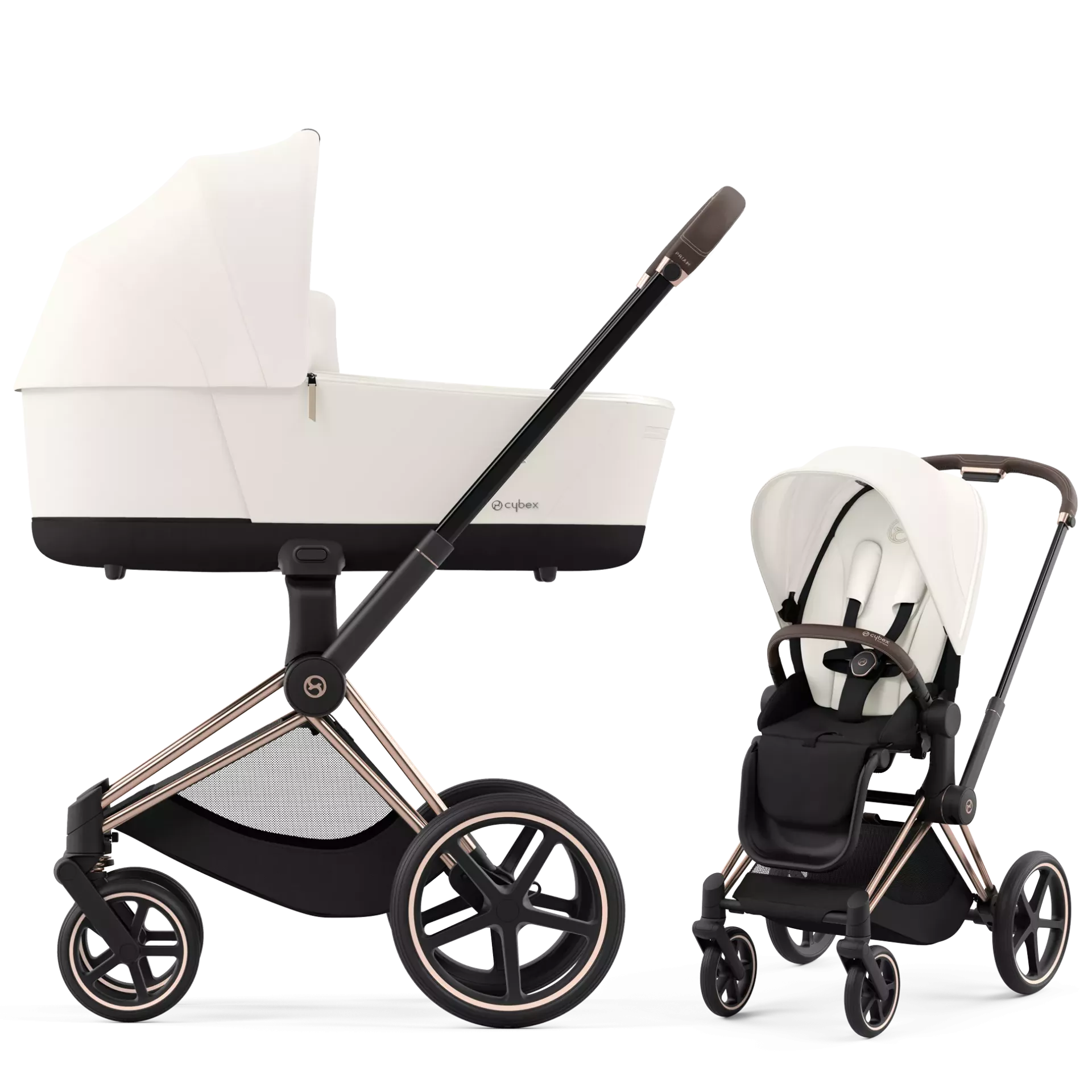 Cybex Priam 4.0 - 2w1 | Off White (Rosegold Frame)