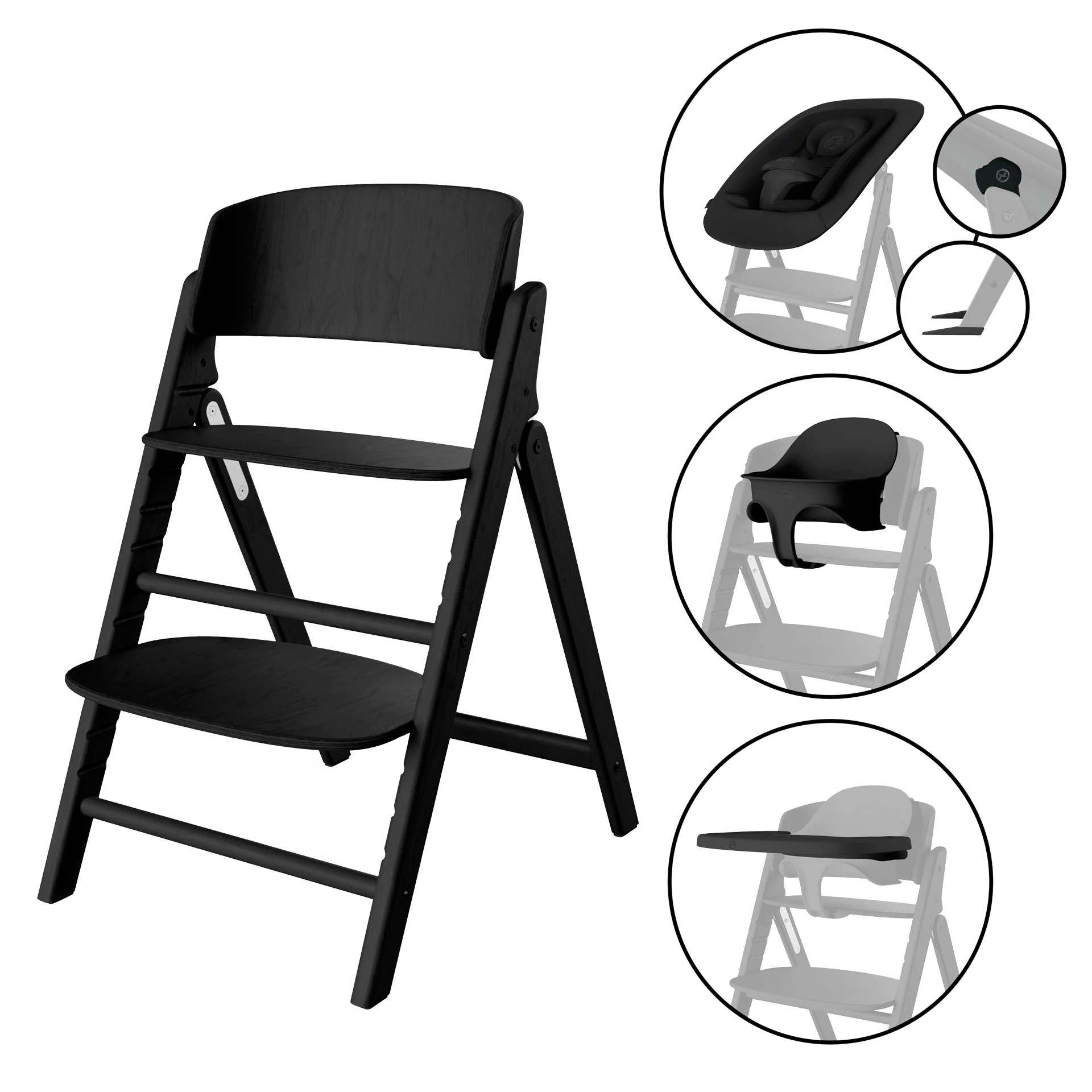 Cybex Click & Fold - zestaw 4w1 | Stunning Black