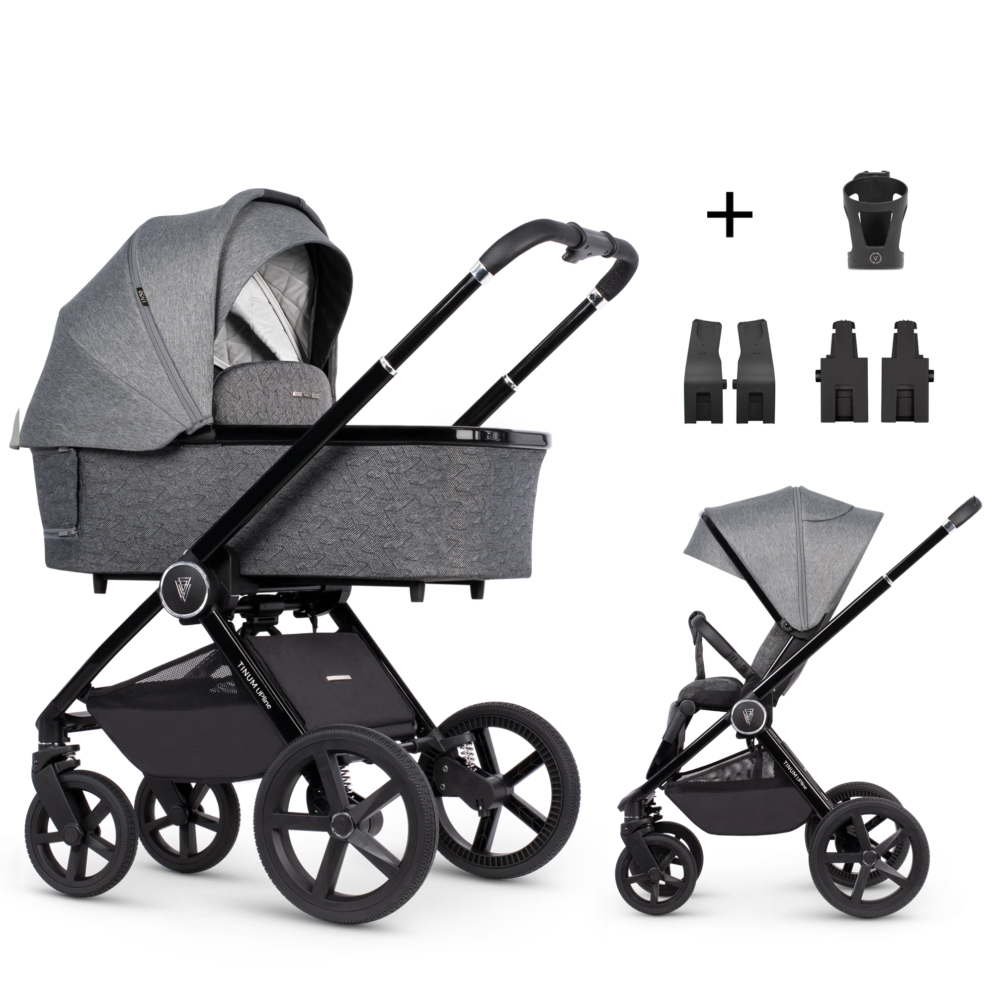 Venicci Tinum Upline +AKCESORIA - 2w1 | Slate Grey Venicci Tinum Upline +AKCESORIA - 2w1 | Slate Grey