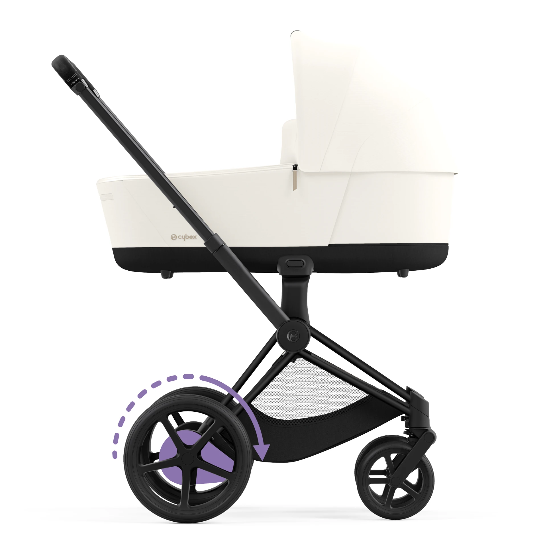 Cybex e-Priam 4.0 - 2w1 | Off White (Matt Black Frame) Cybex e-Priam 4.0 - 2w1 | Off White (Matt Black Frame)