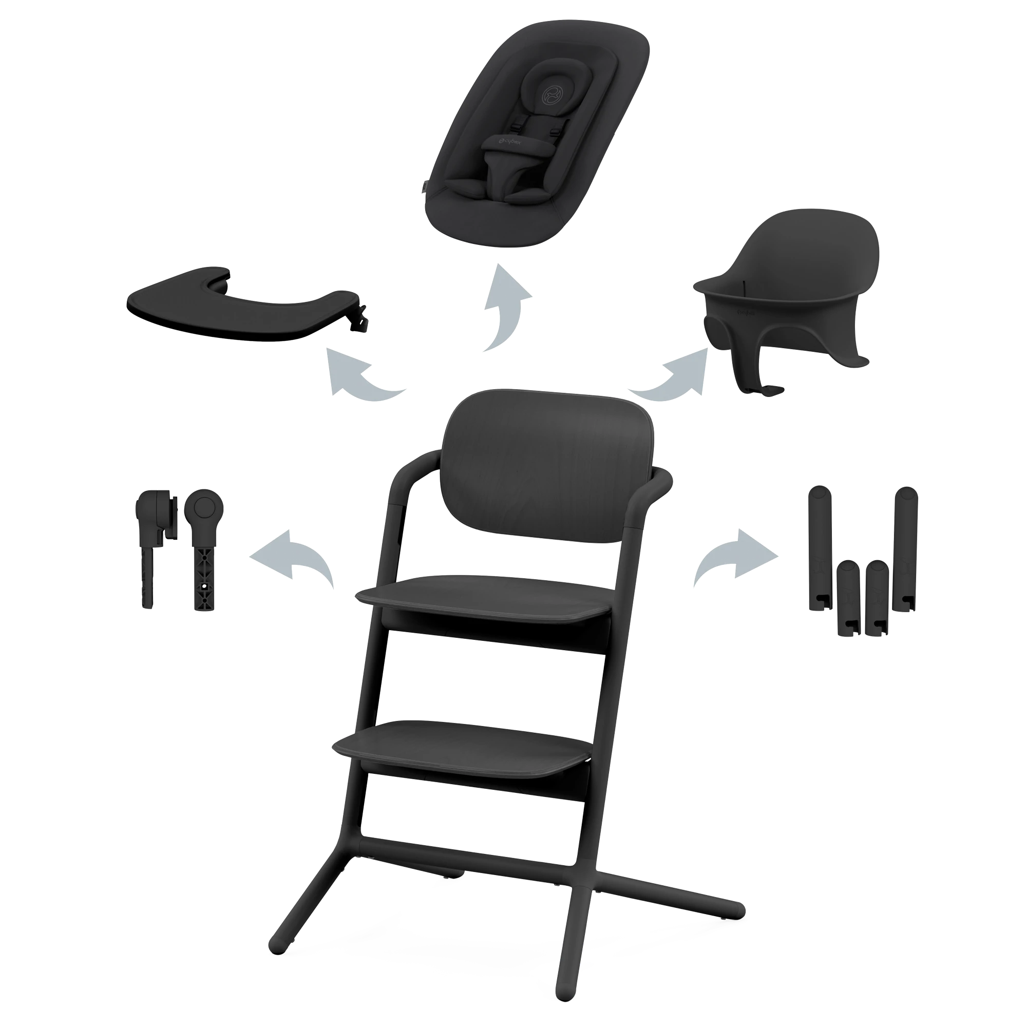 Cybex Lemo - zestaw 4w1 | Stunning Black