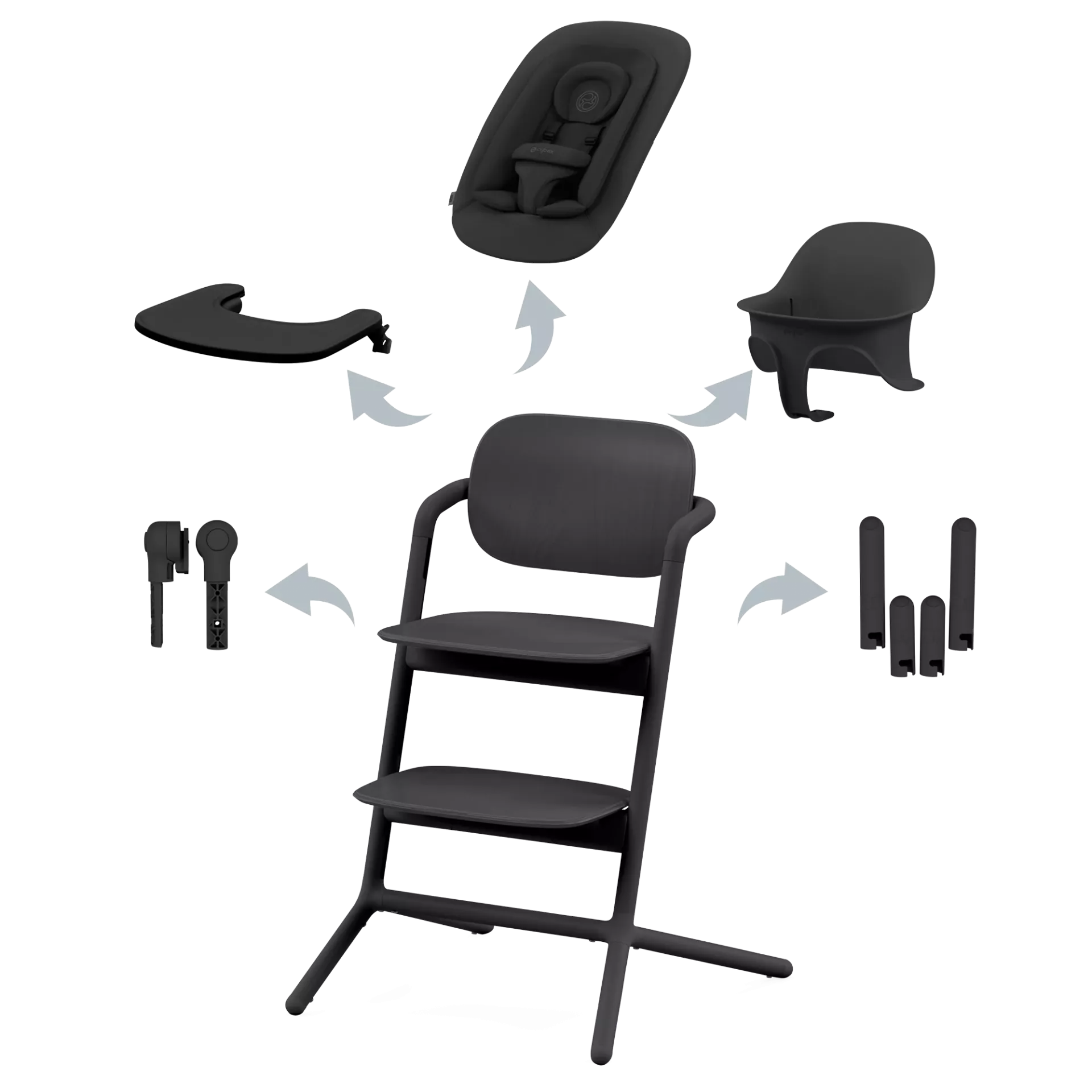 Cybex Lemo - zestaw 4w1 | Stunning Black