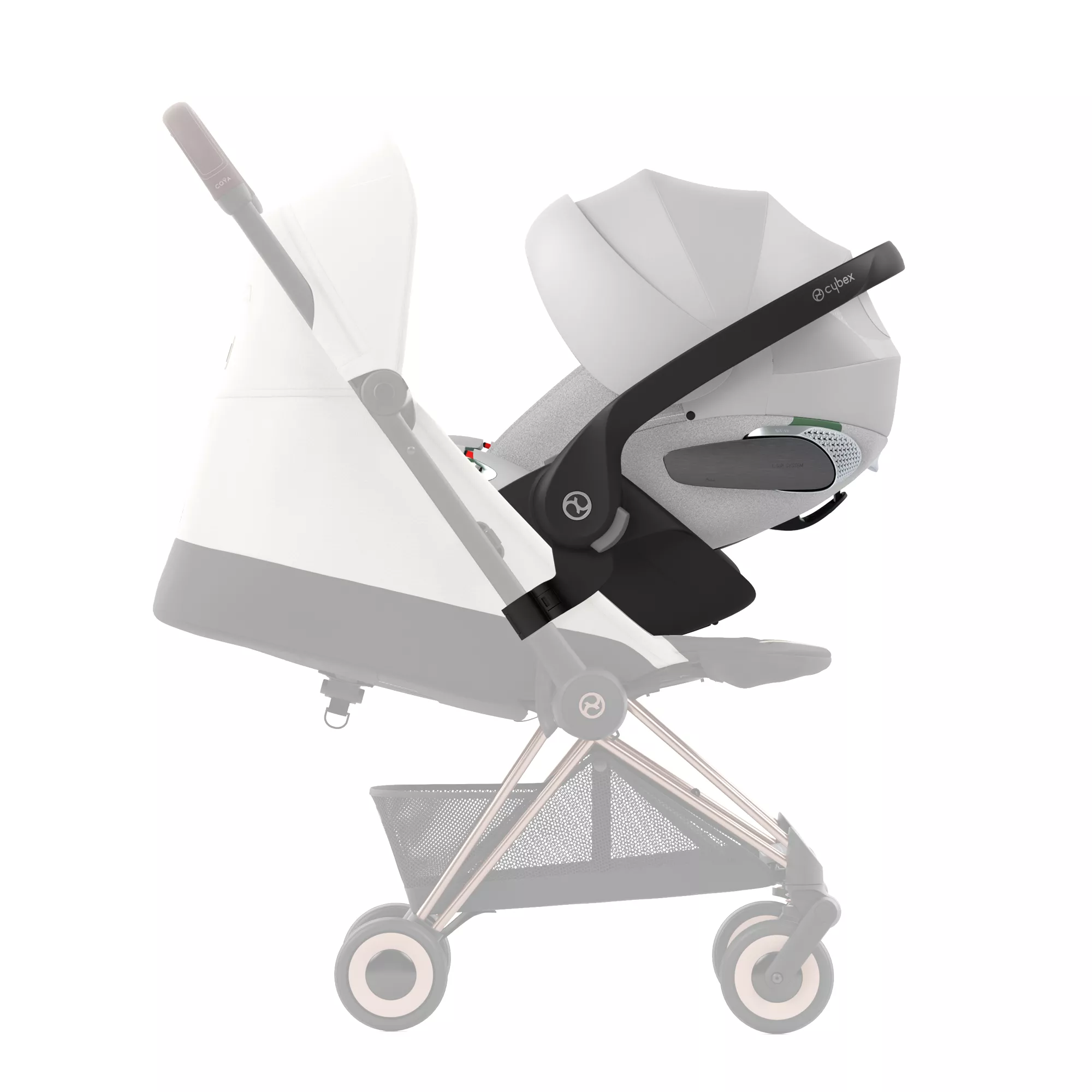 Cybex Cloud T i-Size + baza Cybex Base T | Platinum White (Plus) Cybex Cloud T i-Size + baza Cybex Base T | Platinum White (Plus)