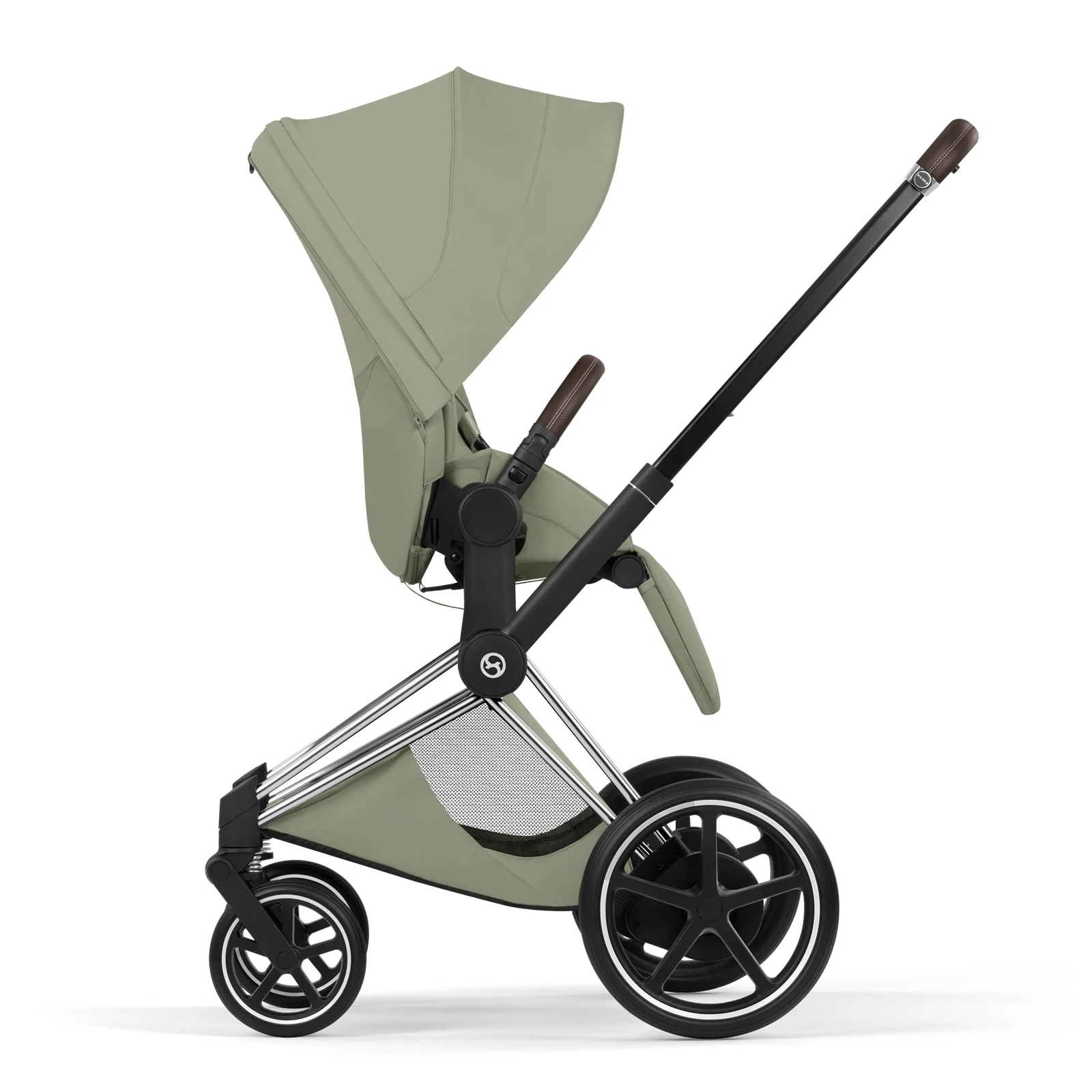 Cybex e-Priam 5.0 - wózek 2w1 | Sage Green - Chrome (Style)
