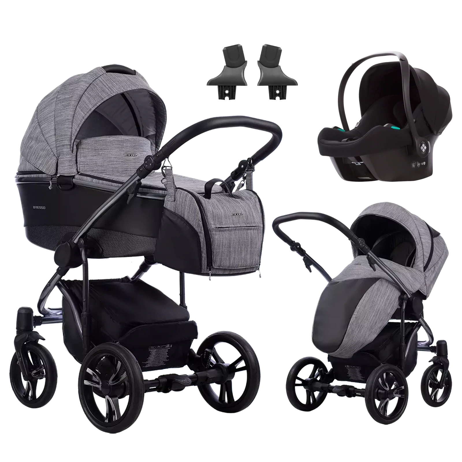 Bebetto Bresso Premium Class + Bebetto Cosmo 2.0 +GRATIS - 3w1 | Dark 02