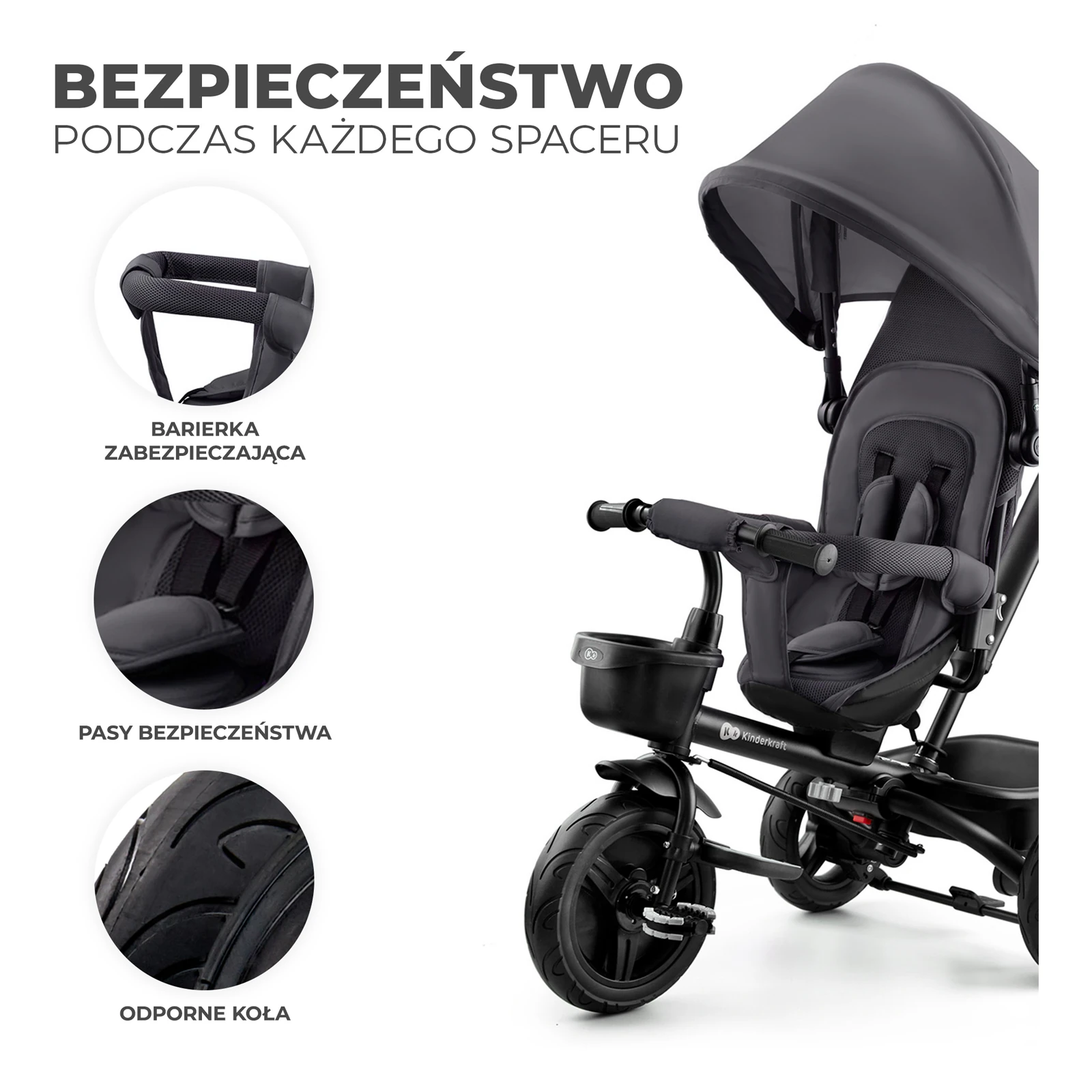 Kinderkraft Aveo | Malachite Grey Kinderkraft Aveo | Malachite Grey