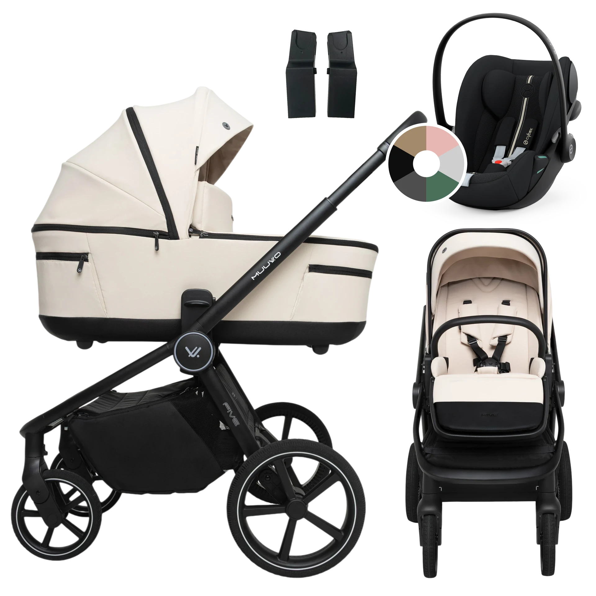 Muuvo Five + Cybex Cloud G i-Size +GRATIS - 3w1 | Desert Sand