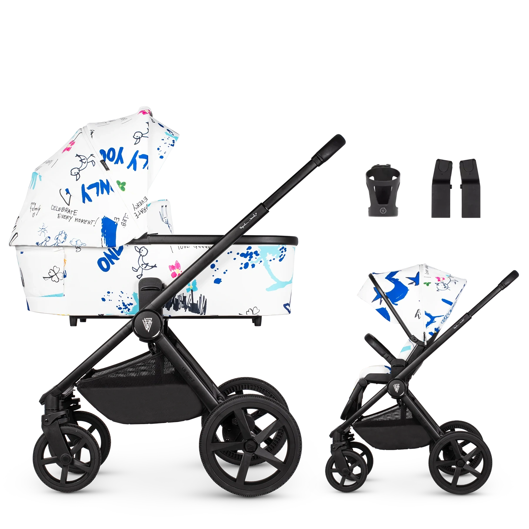 Venicci Upline 2 PB Draft +AKCESORIA - 2w1 | White