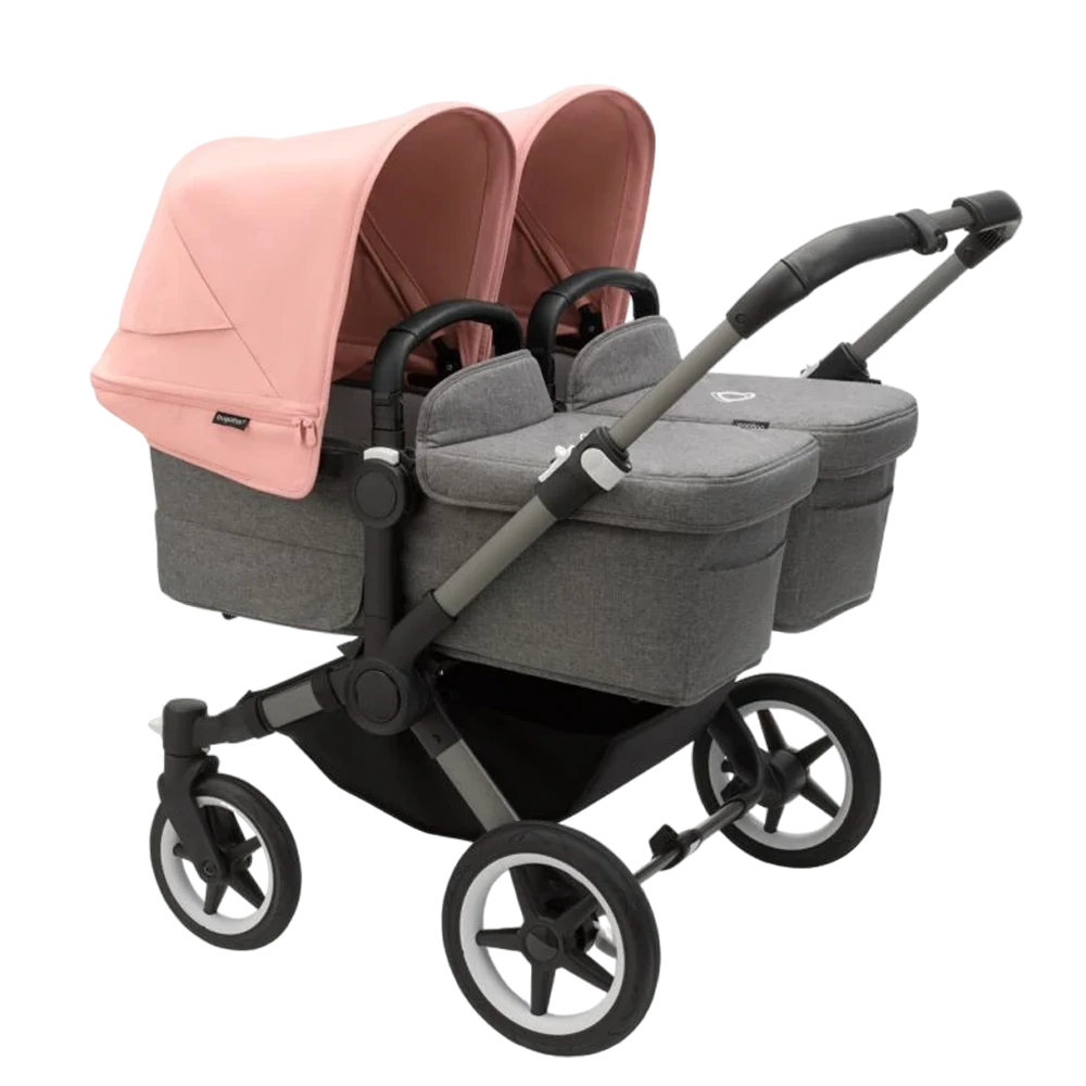 Bugaboo Donkey 5 Twin | Graphite-Grey Melange-Morning Pink