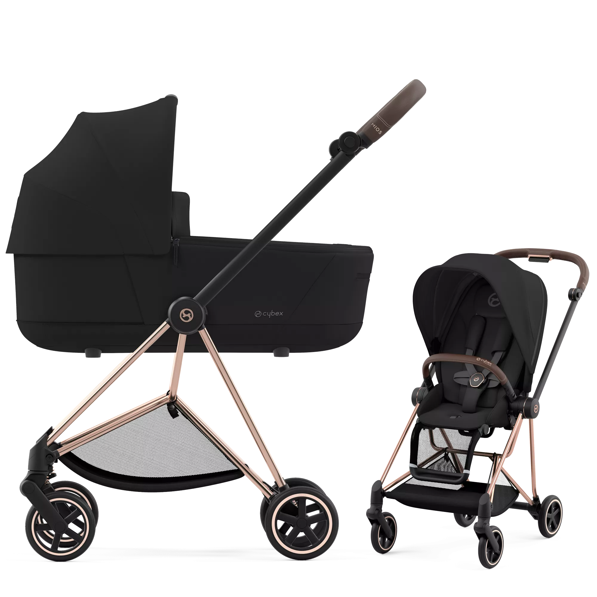 Cybex Mios 3.0 - 2w1 | Sepia Black (Rosegold Frame)