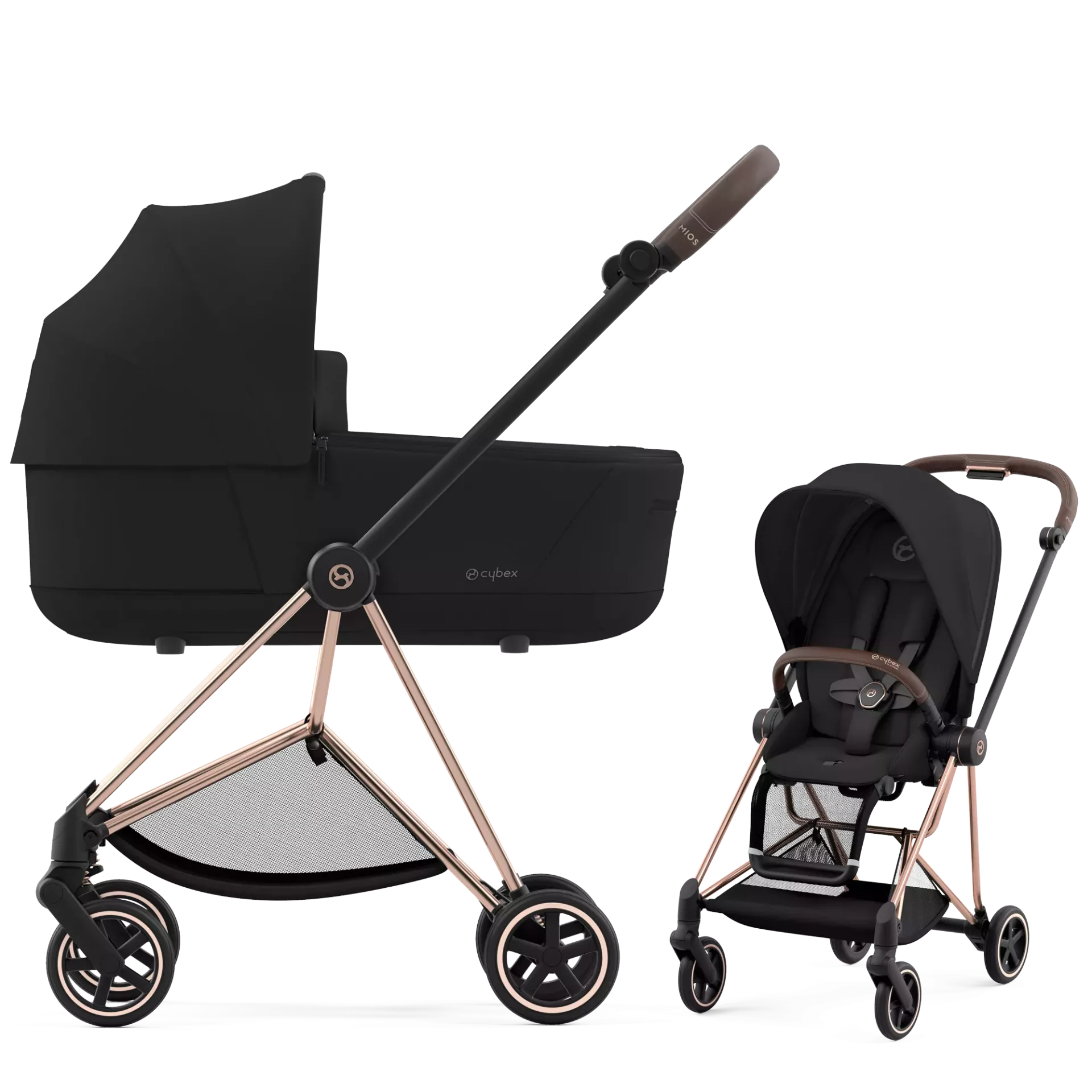 Cybex Mios 3.0 - 2w1 | Sepia Black (Rosegold Frame)