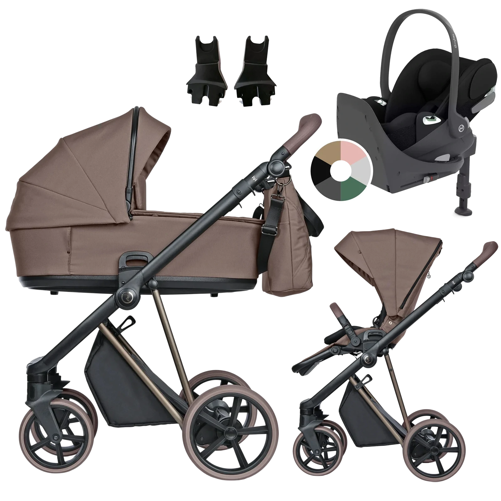 Roan Ivi 2.0 Vintage + Cybex Cloud T + baza T + GRATIS - 4w1 | Mocha Mousse
