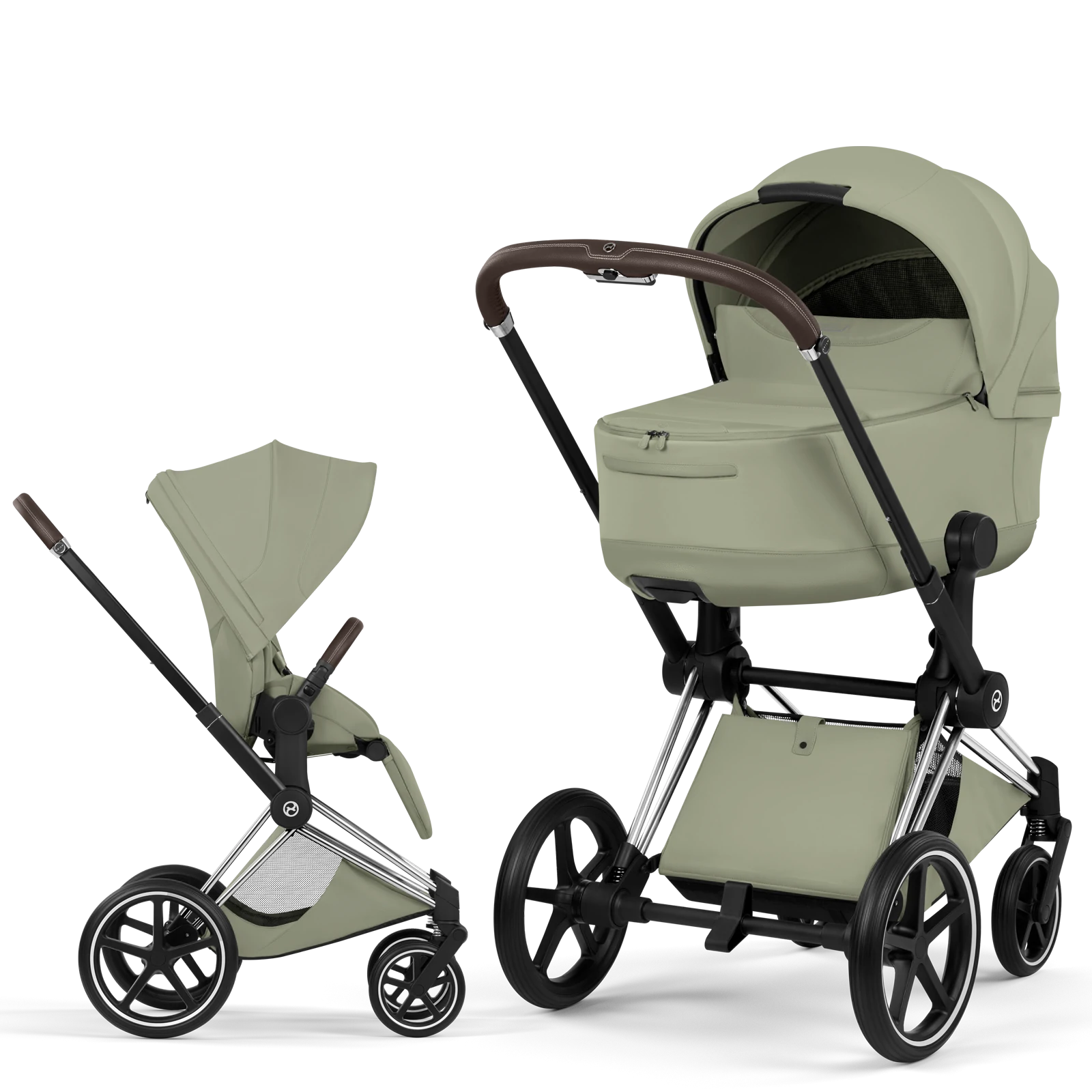 Cybex Priam 5.0 - wózek 2w1 | Sage Green - Chrome (Style)