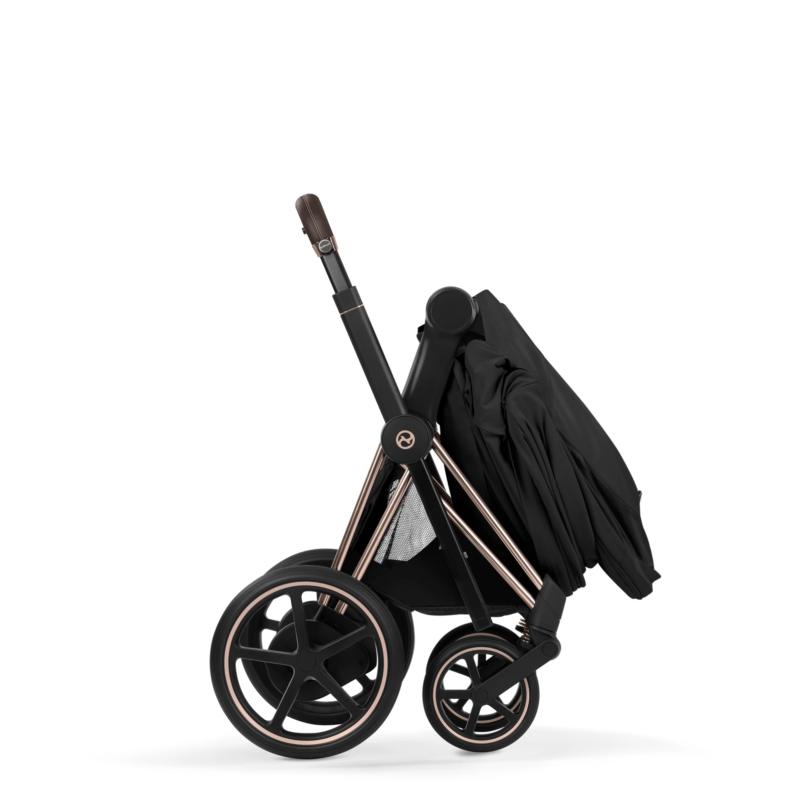 Cybex e-Priam 5.0 - wózek 2w1 | Sepia Black - Rosegold (Style)