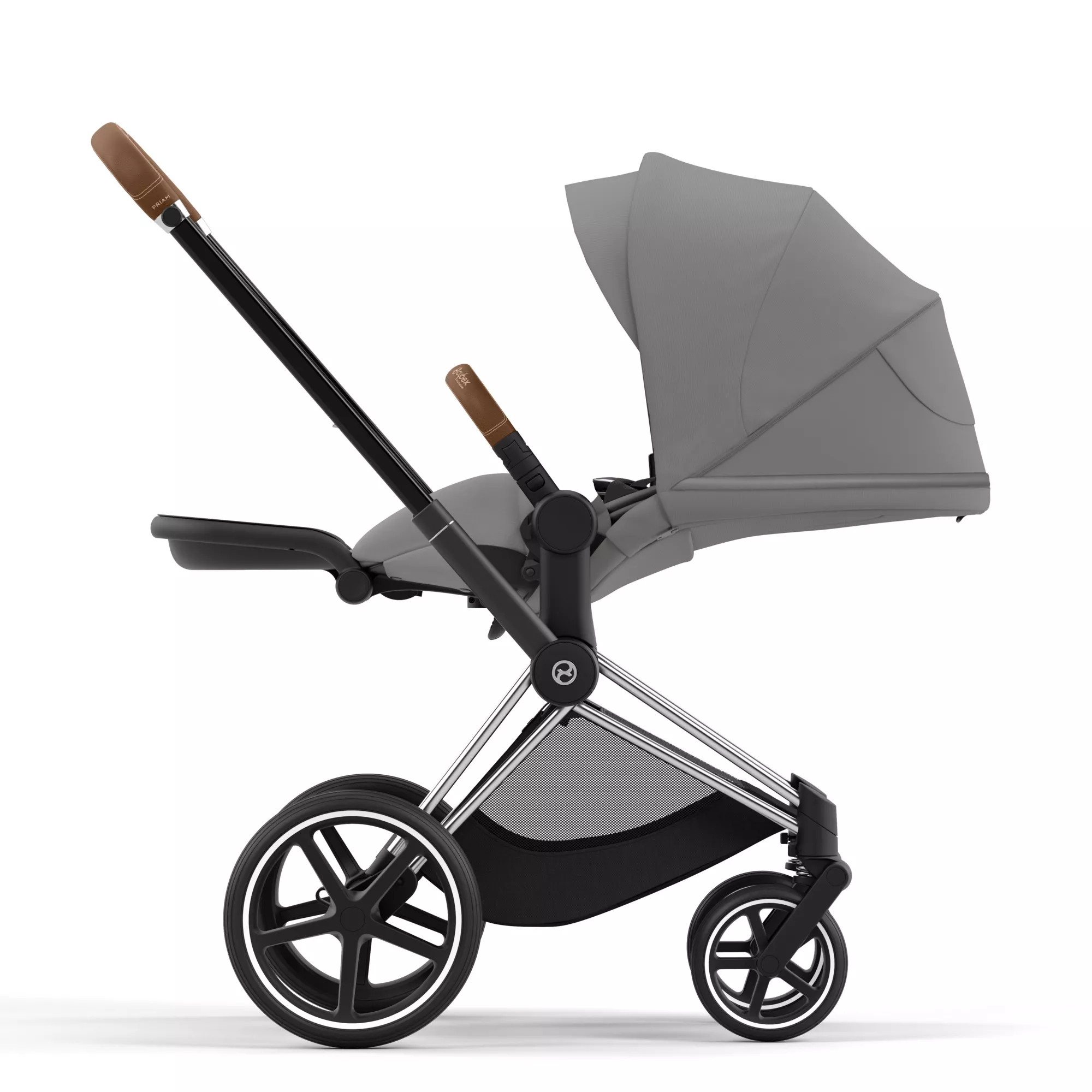 Cybex Priam 4.0 - 2w1 | Mirage Grey (Chrome Brown Frame) Cybex Priam 4.0 - 2w1 | Mirage Grey (Chrome Brown Frame)