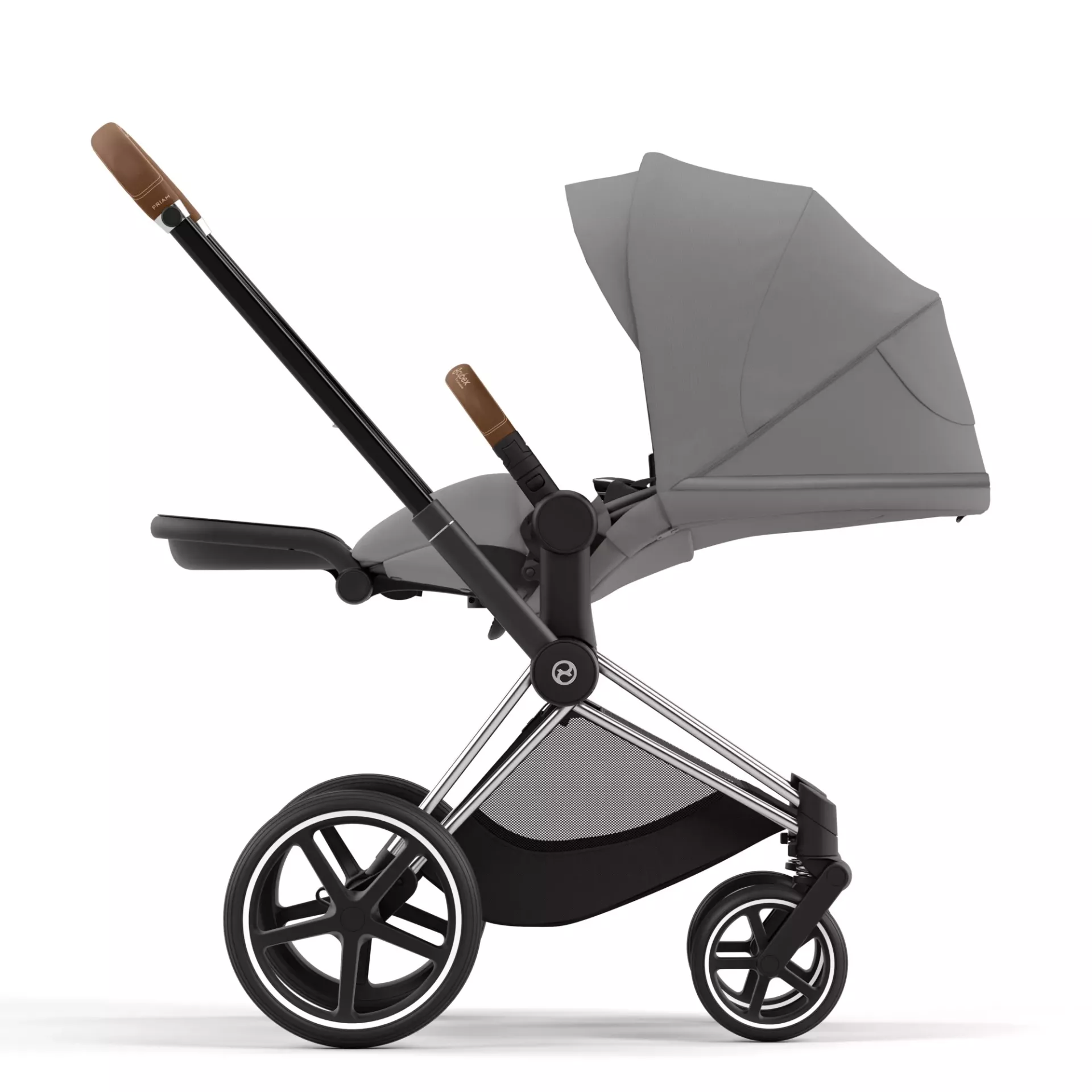 Cybex Priam 4.0 - 2w1 | Mirage Grey (Chrome Brown Frame) Cybex Priam 4.0 - 2w1 | Mirage Grey (Chrome Brown Frame)